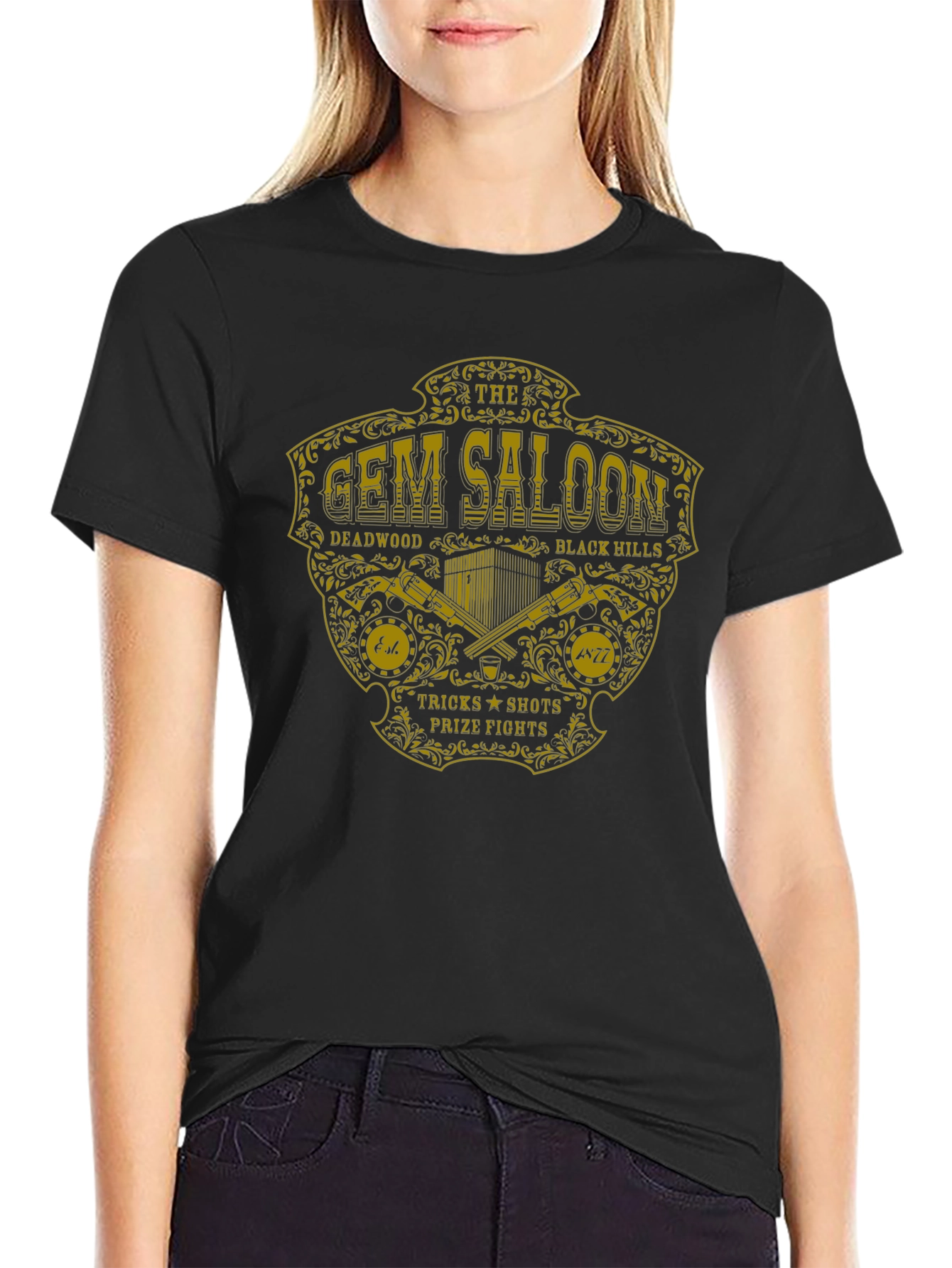 Gem Saloon Black T-Shirt