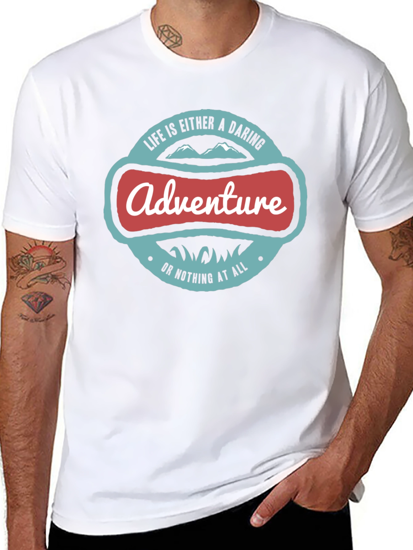 Adventure Awaits Graphic Tee - Daring Life T-Shirt