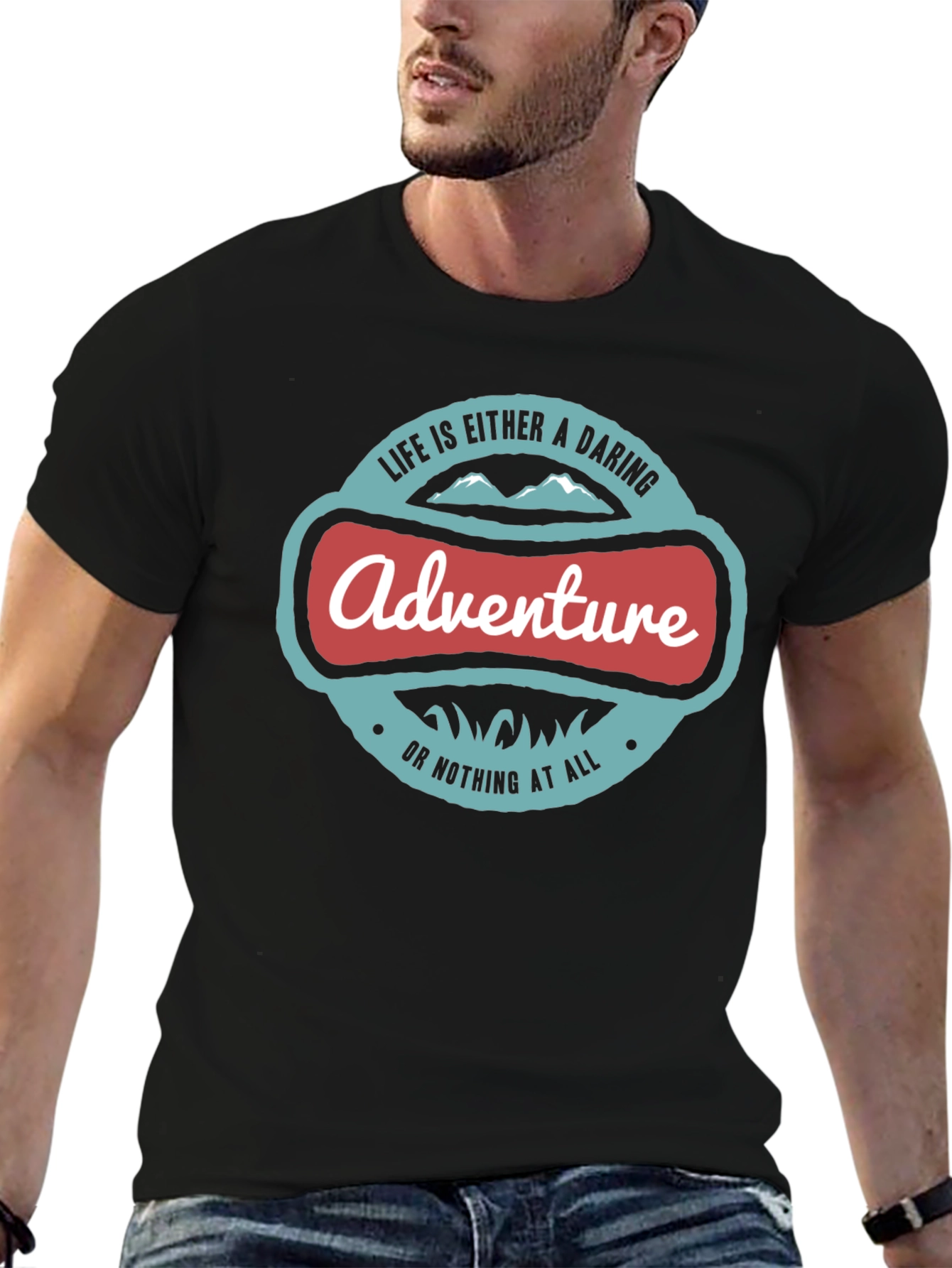 Adventure Awaits Graphic Tee - Daring Life T-Shirt