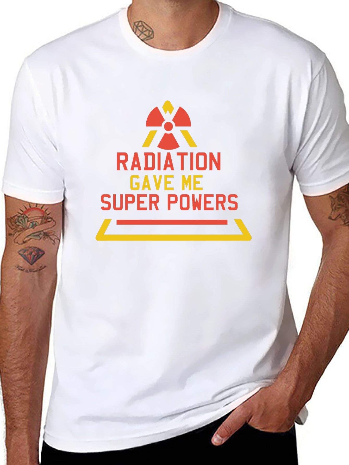 Radiation Gave Me Super Powers T-Shirt Funny Tee
