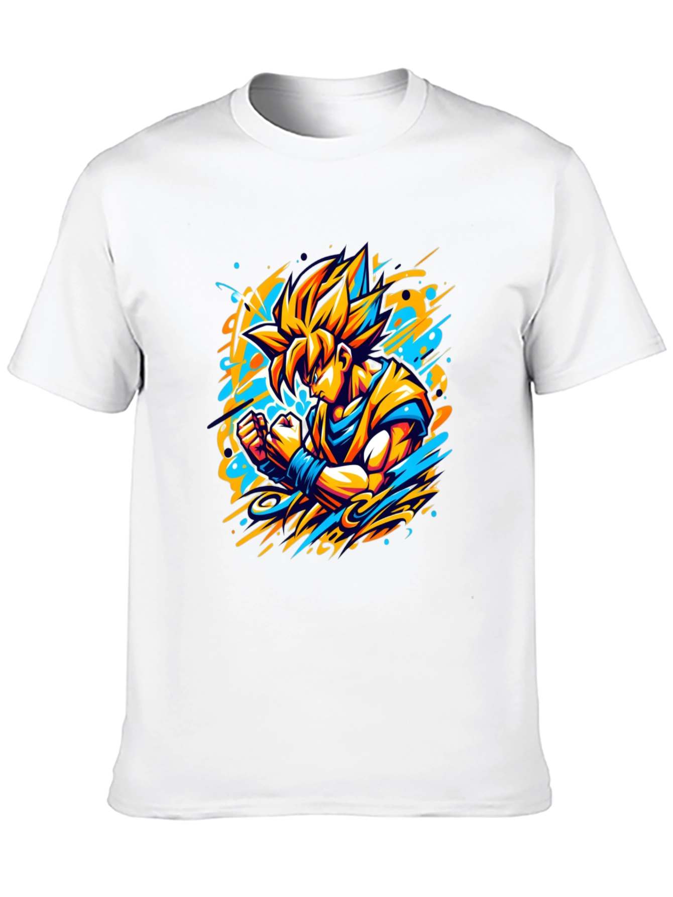 Goku Super Saiyan Anime Graphic Black T-Shirt