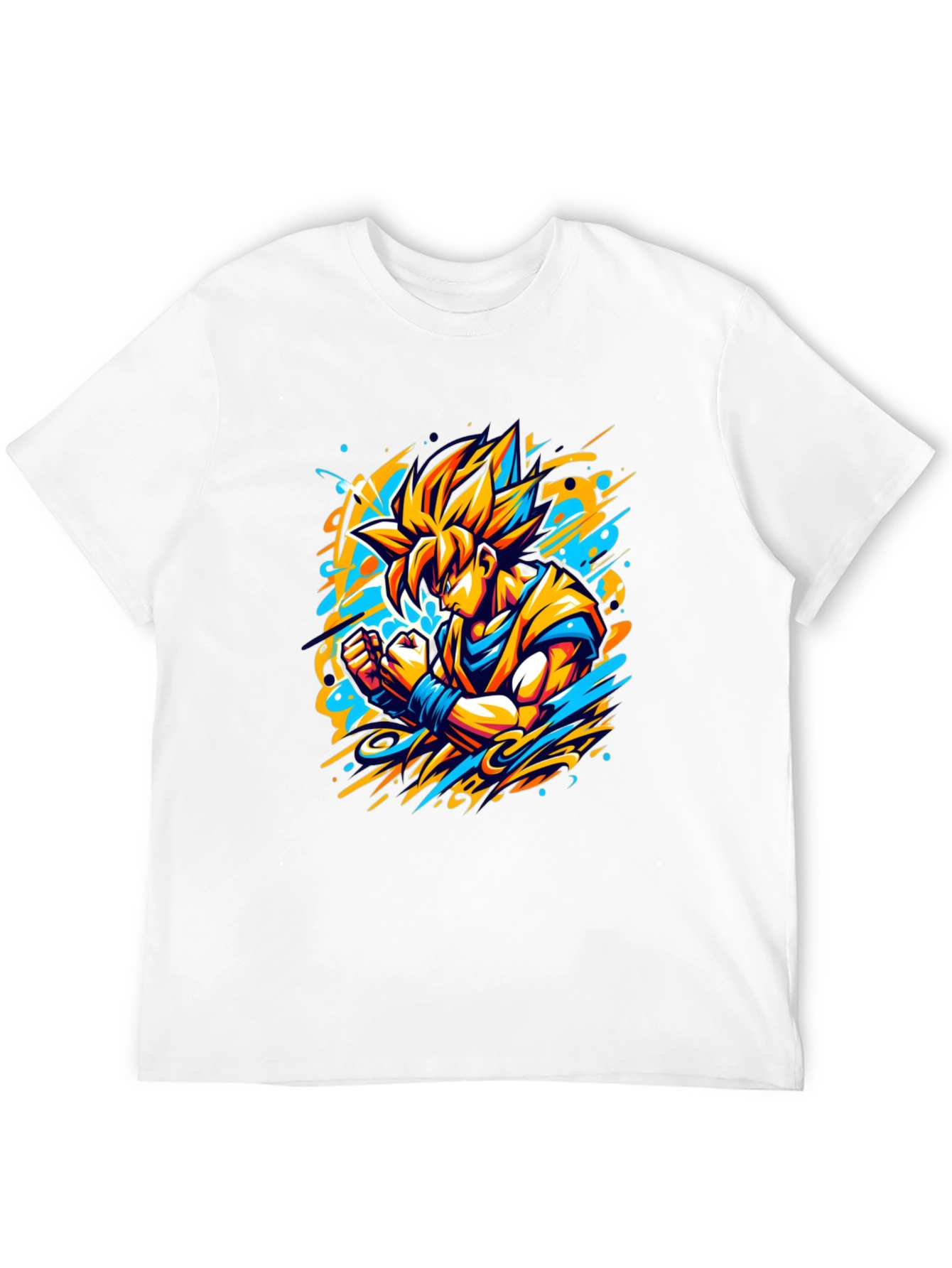 Goku Super Saiyan Anime Graphic Black T-Shirt