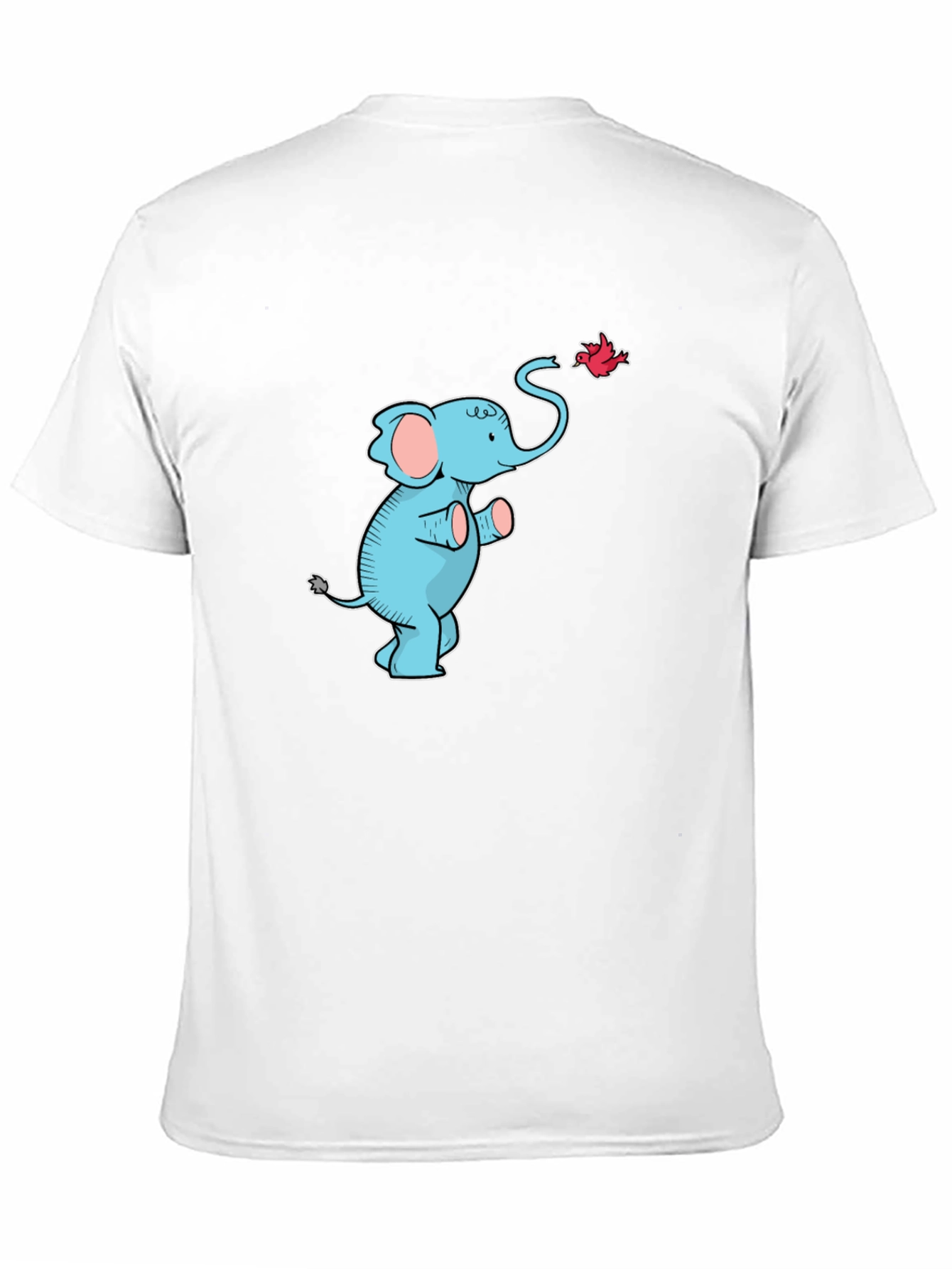 Elephant & Bird Graphic Tee - Black