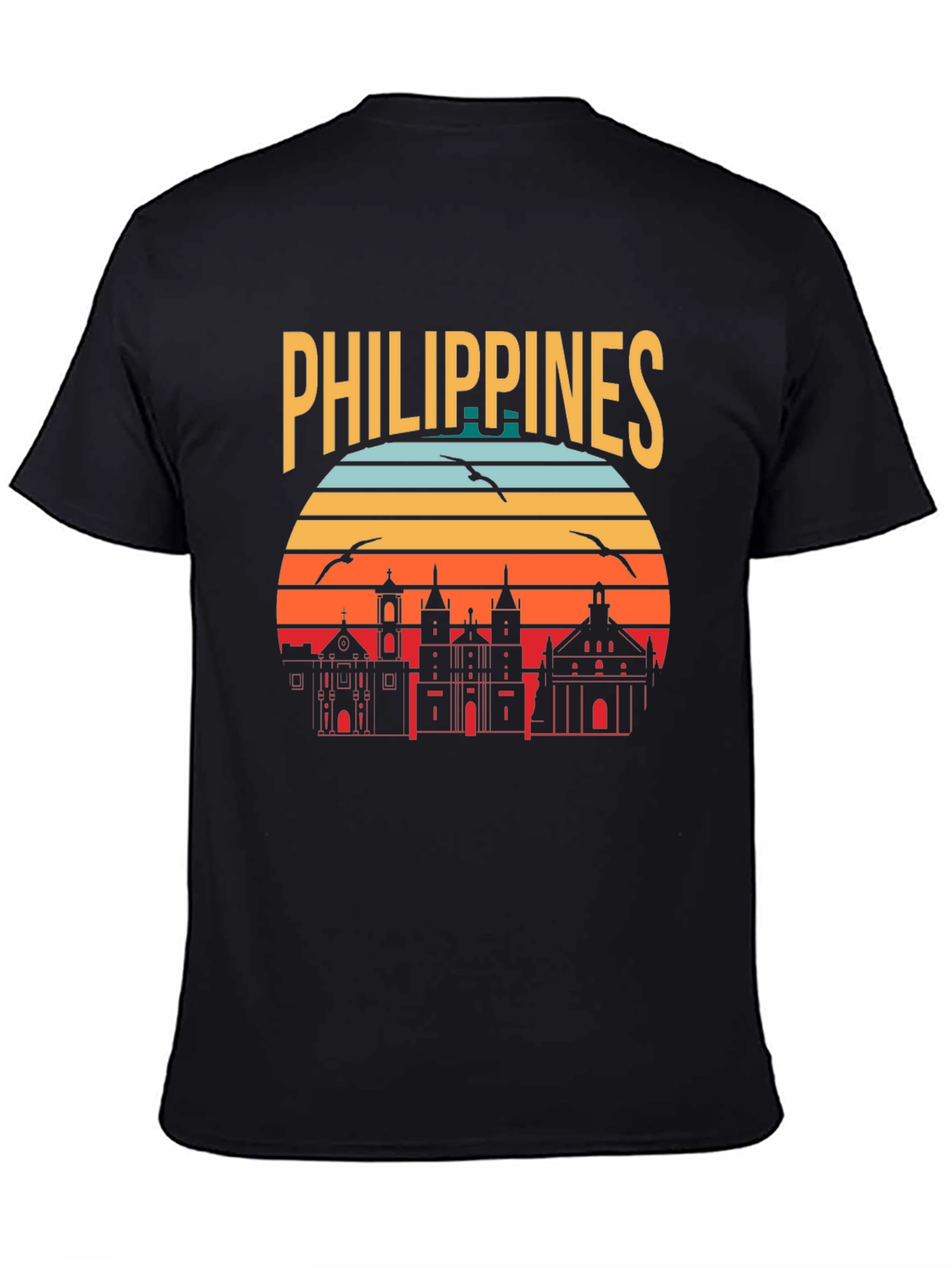 Philippines Retro Skyline T-Shirt
