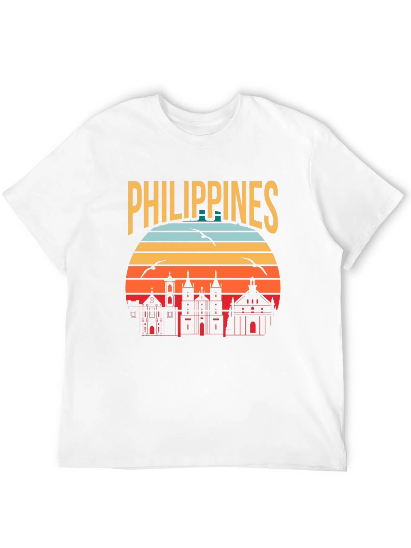 Philippines Retro Skyline T-Shirt