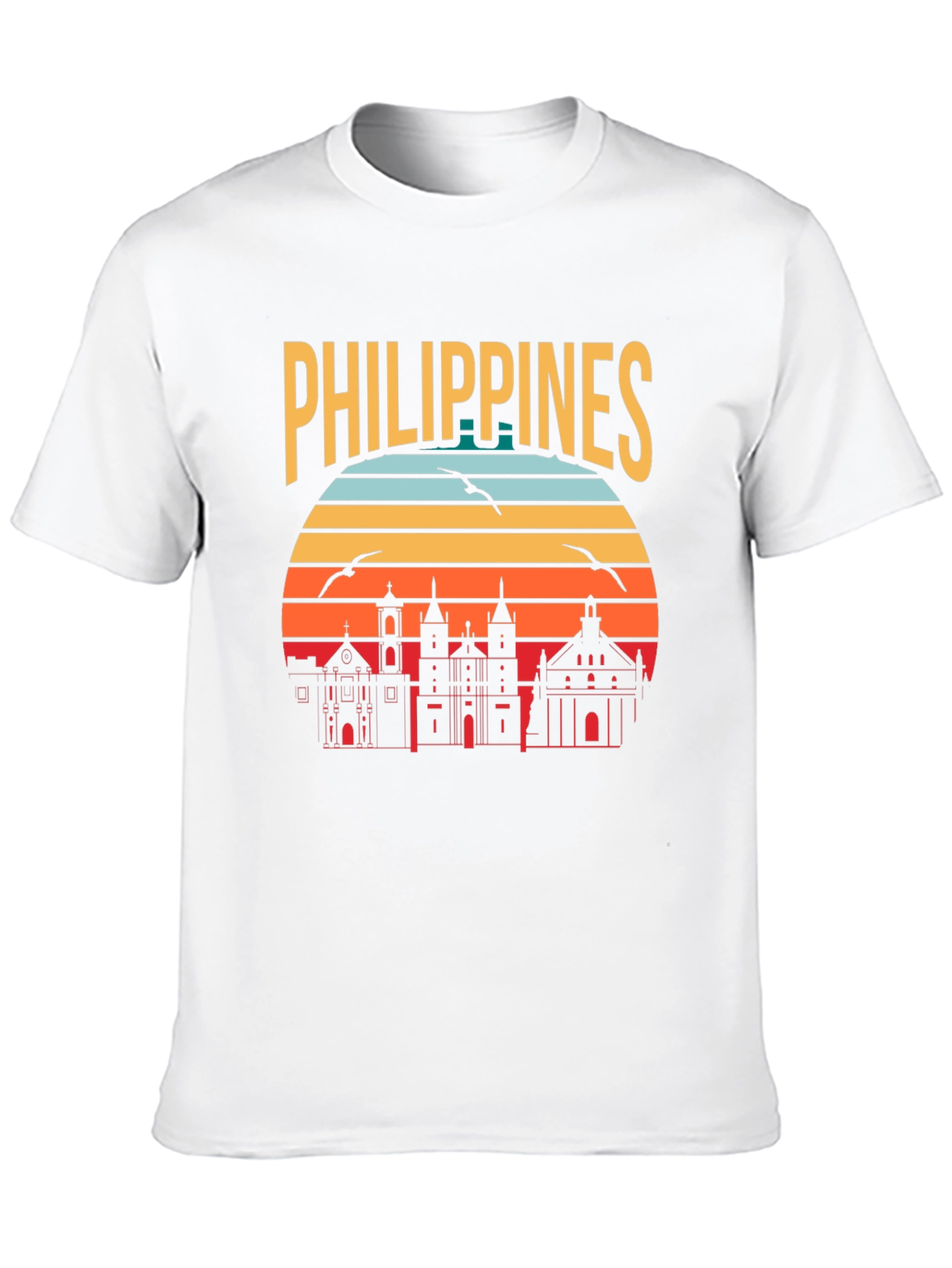 Philippines Retro Skyline T-Shirt