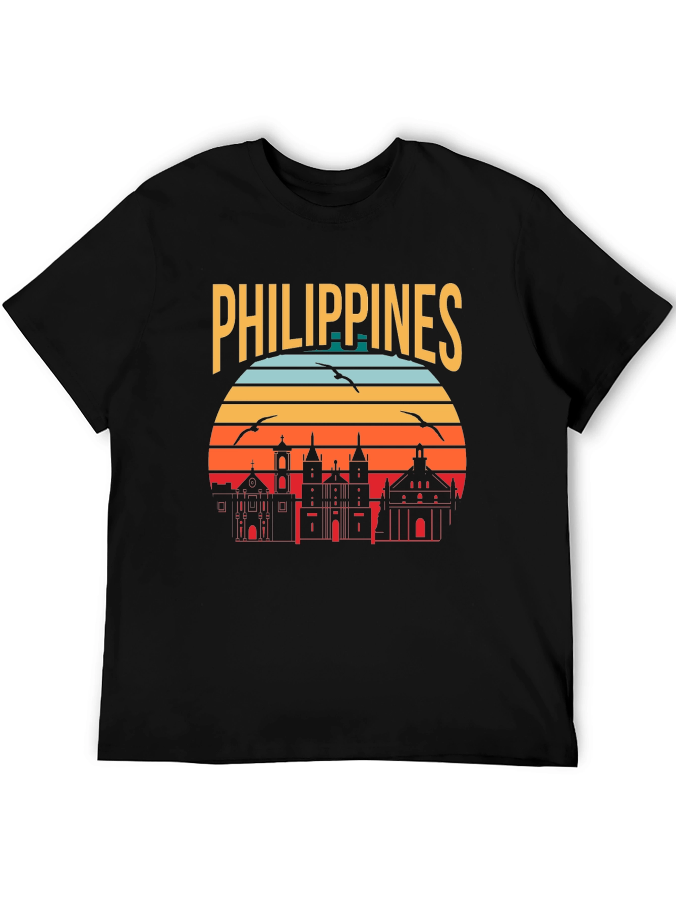 Philippines Retro Skyline T-Shirt