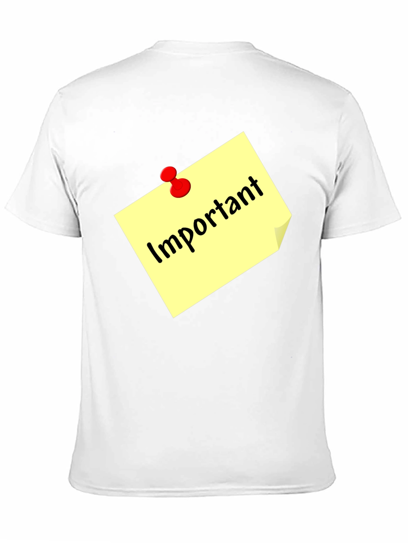 Important Note Black T-Shirt