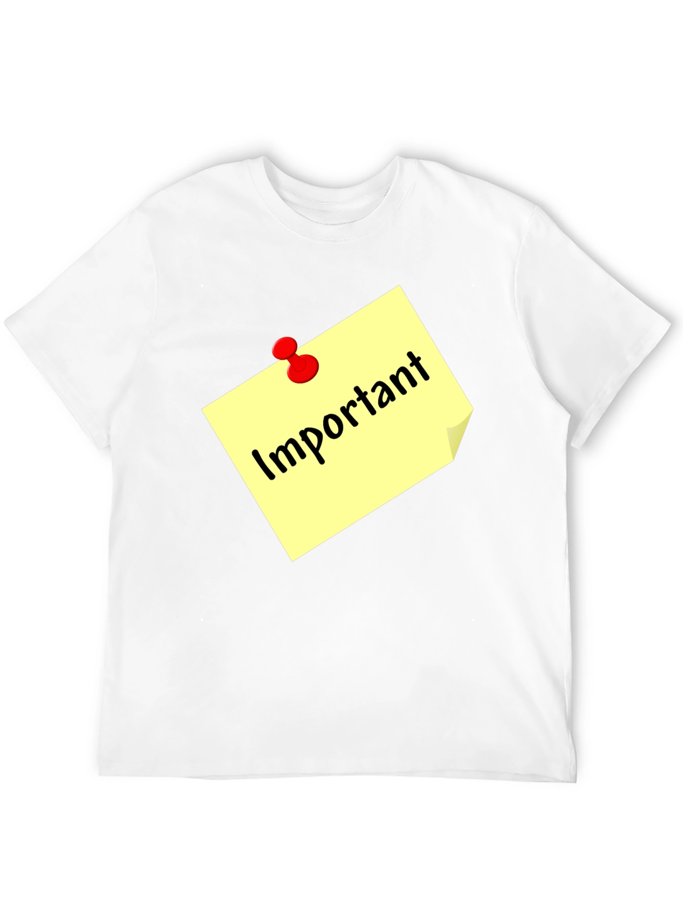 Important Note Black T-Shirt
