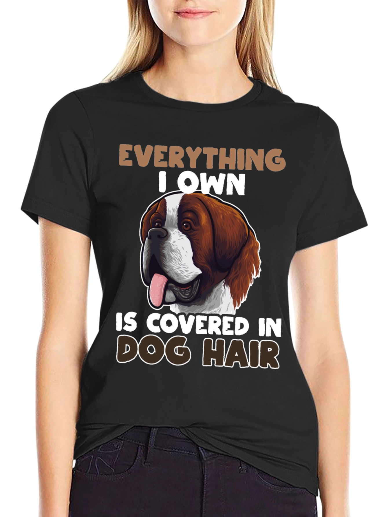 Dog Hair Saint Bernard T-Shirt