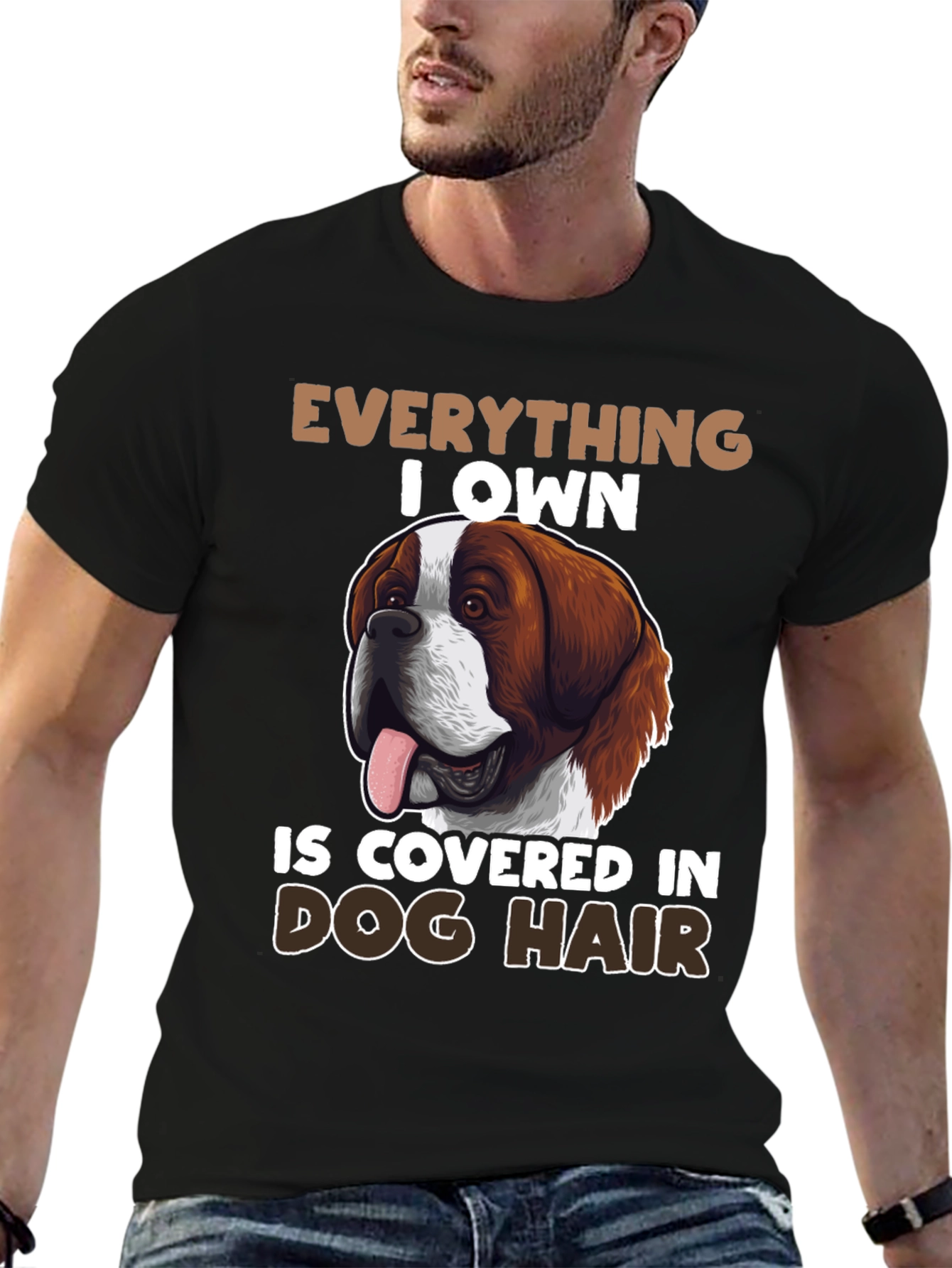 Dog Hair Saint Bernard T-Shirt
