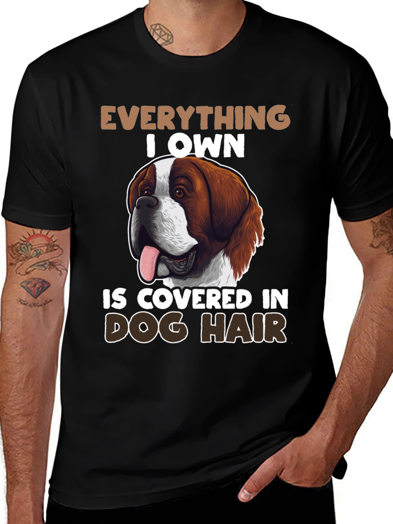 Dog Hair Saint Bernard T-Shirt