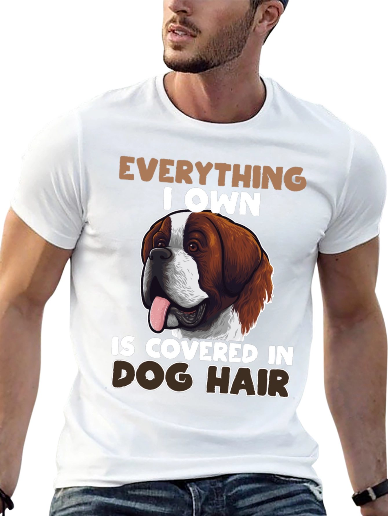Dog Hair Saint Bernard T-Shirt