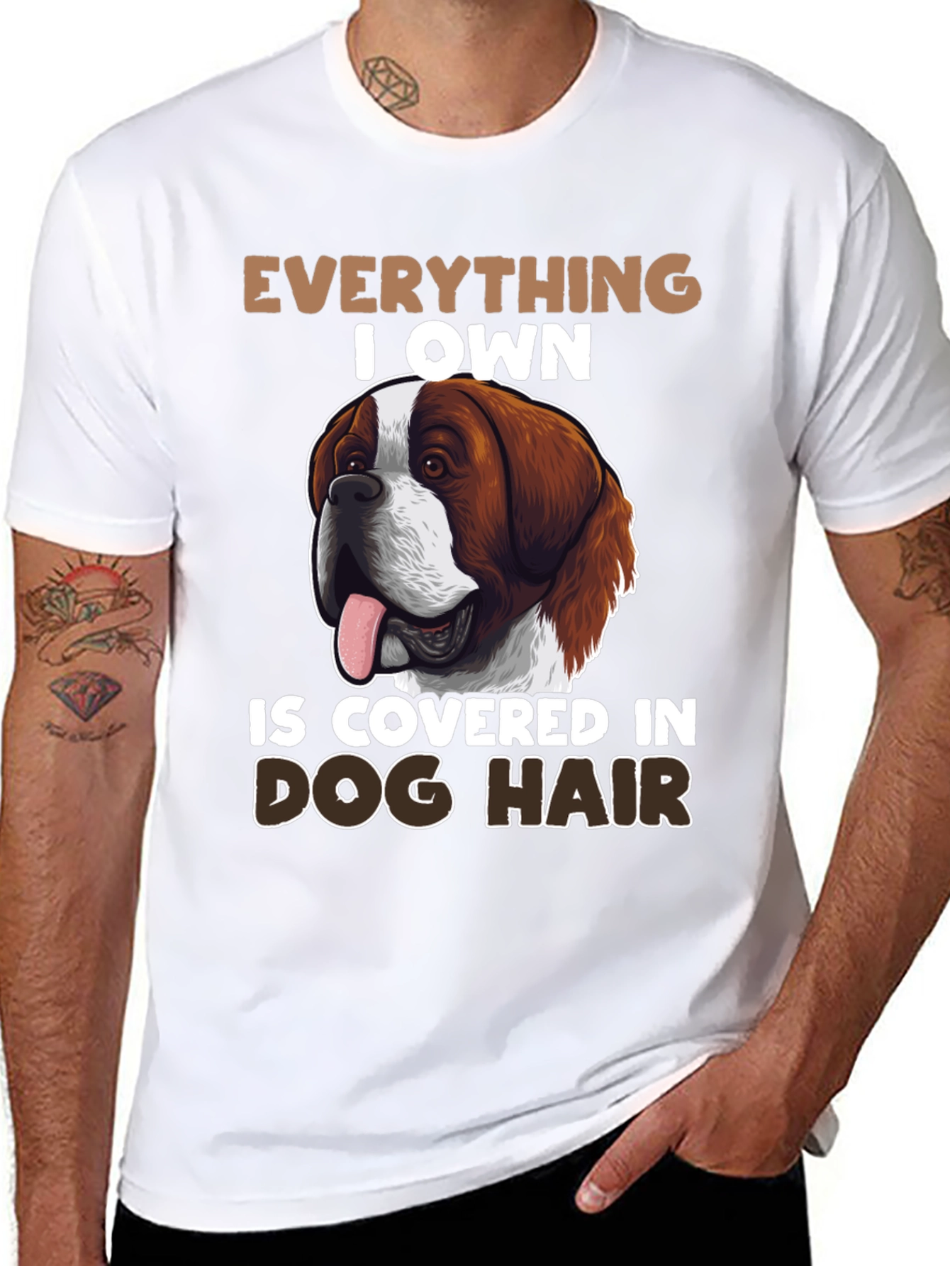 Dog Hair Saint Bernard T-Shirt