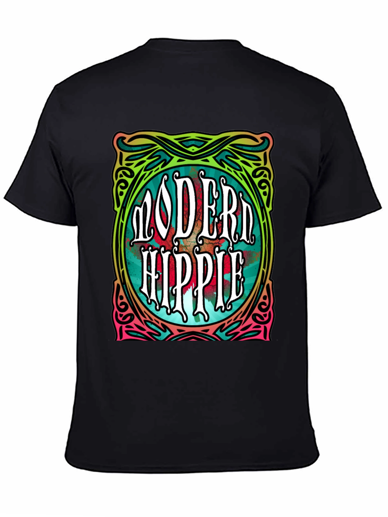 Modern Hippie Graphic Tee - Retro Style