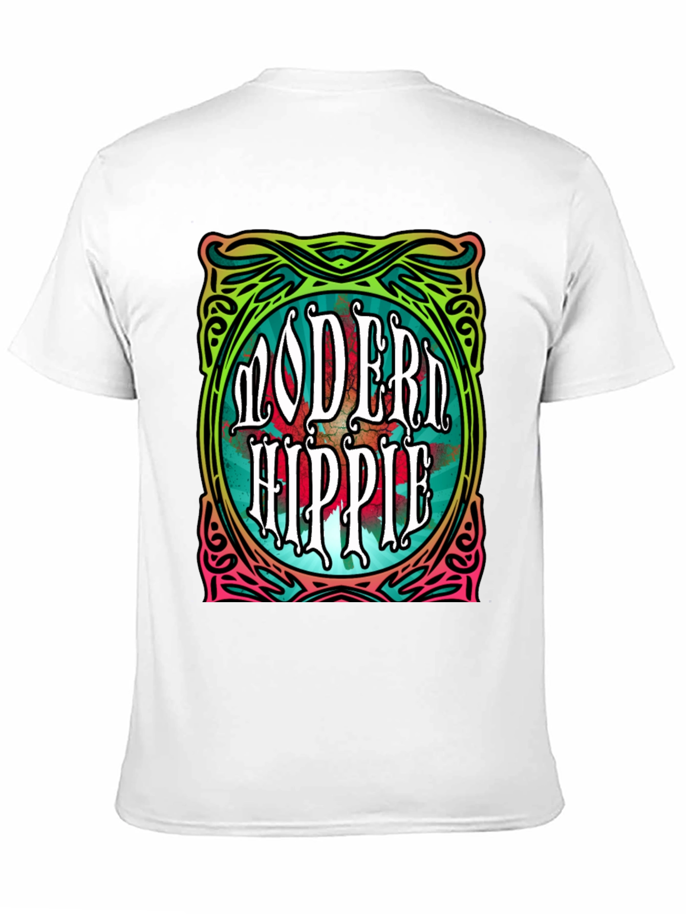 Modern Hippie Graphic Tee - Retro Style