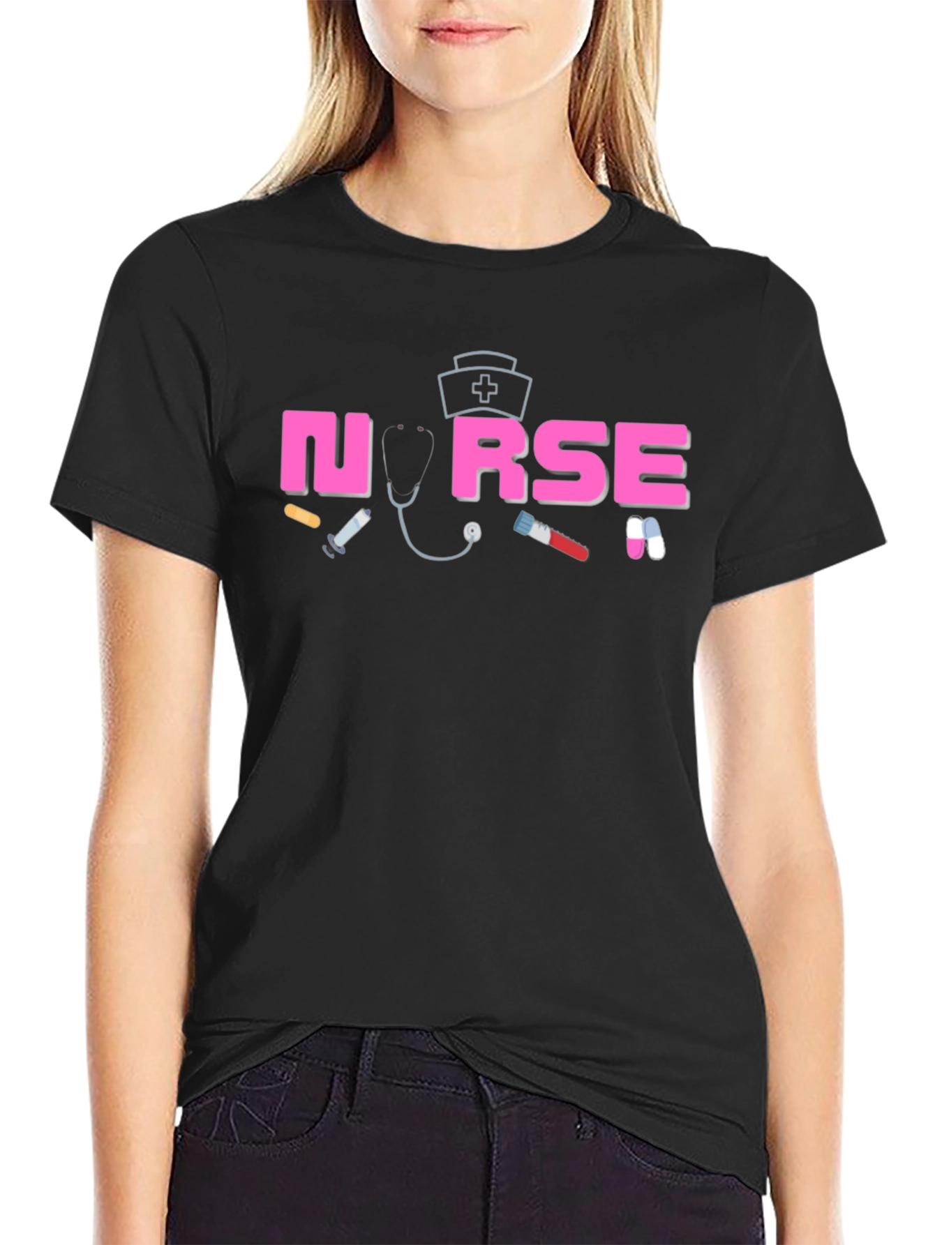 Nurse Graphic T-Shirt Medical Theme Apparel