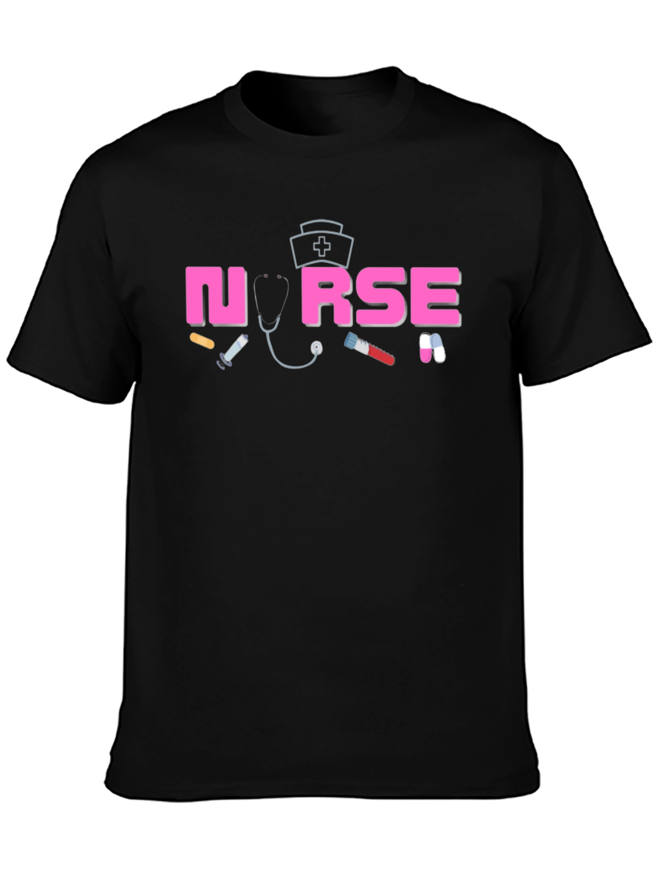 Nurse Graphic T-Shirt Medical Theme Apparel