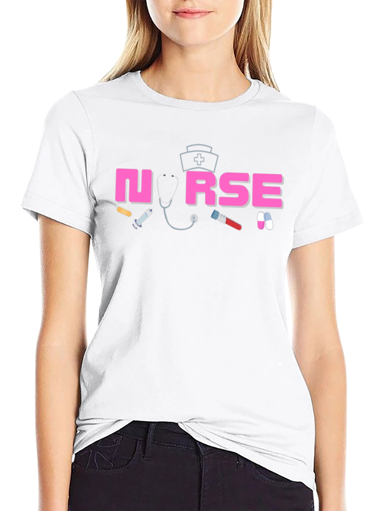 Nurse Graphic T-Shirt Medical Theme Apparel