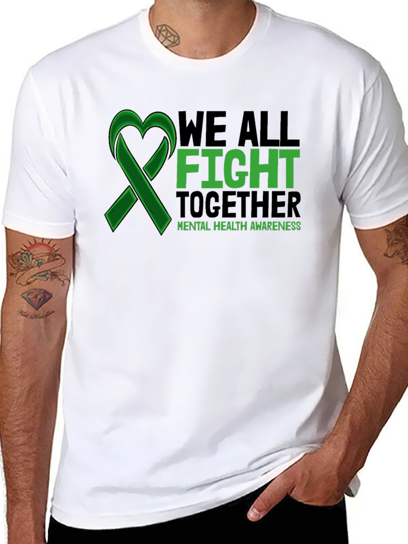 Mental Health Awareness T-Shirt: We All Fight Together