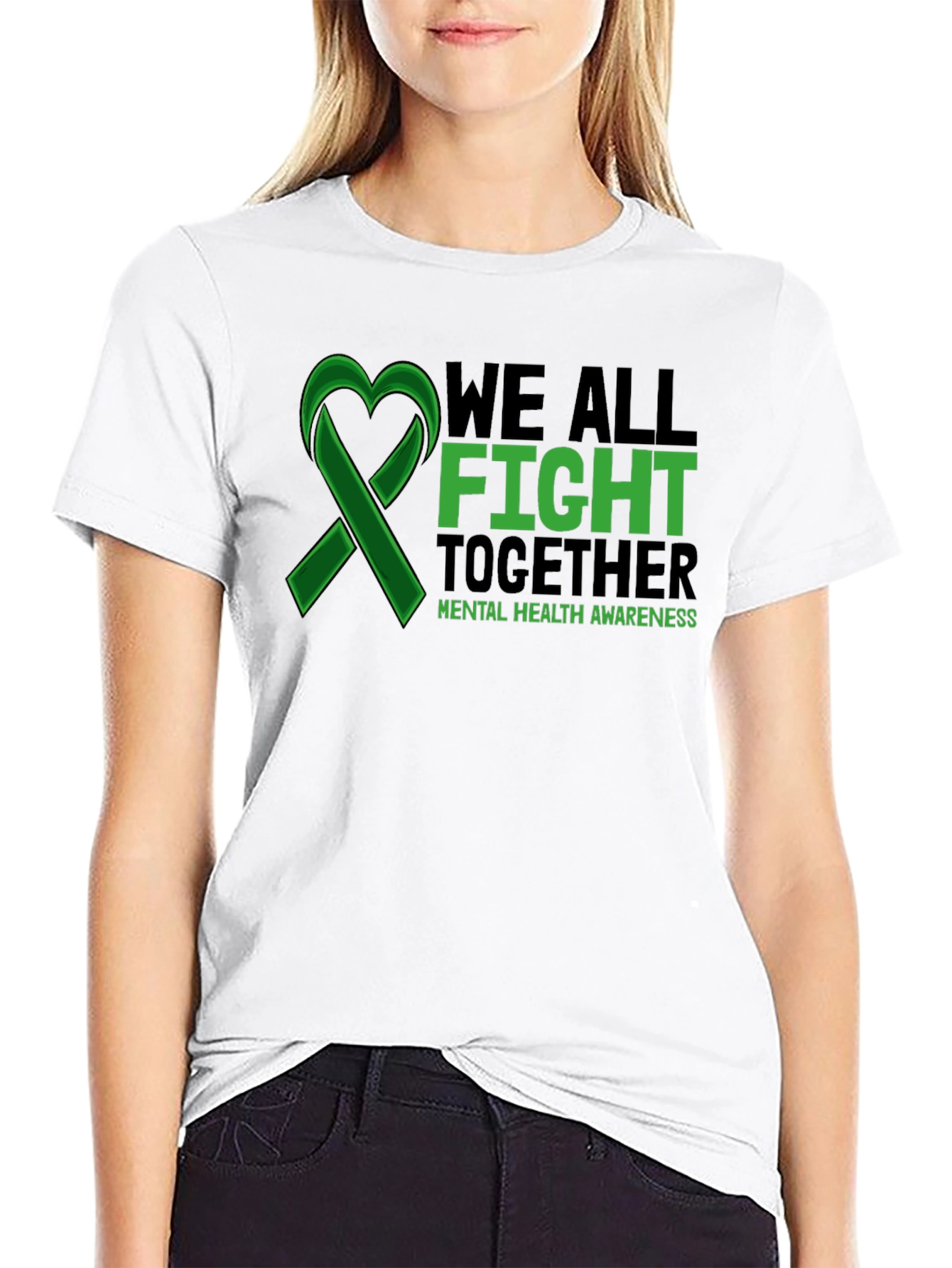 Mental Health Awareness T-Shirt: We All Fight Together