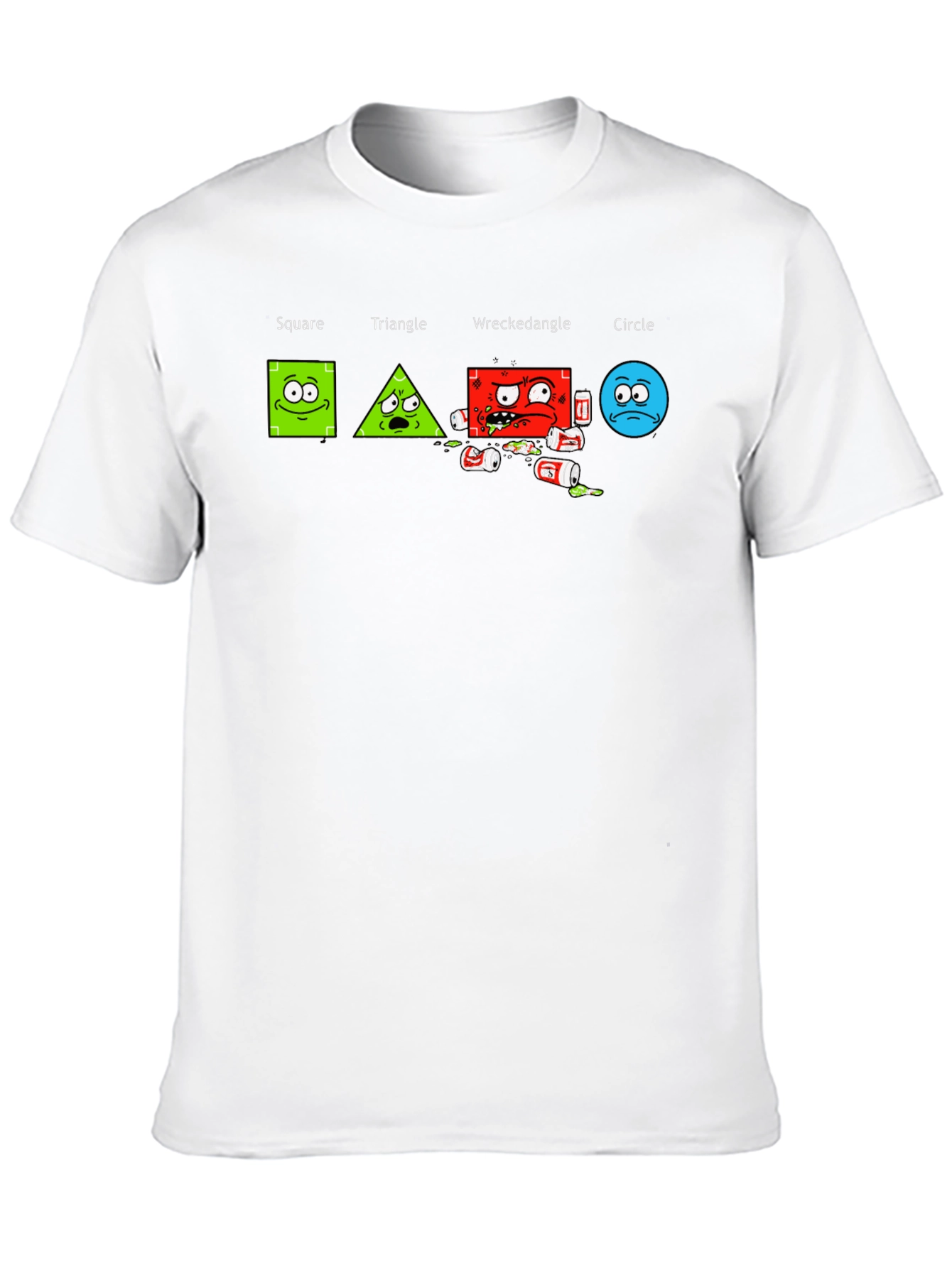 Drunk Geometry Mens Graphic T-Shirt