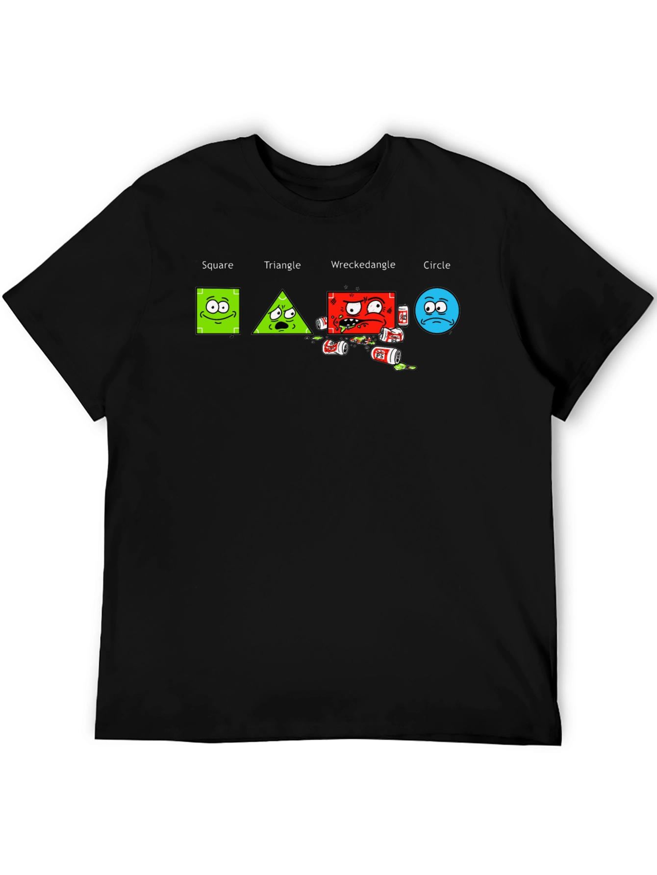 Drunk Geometry Mens Graphic T-Shirt