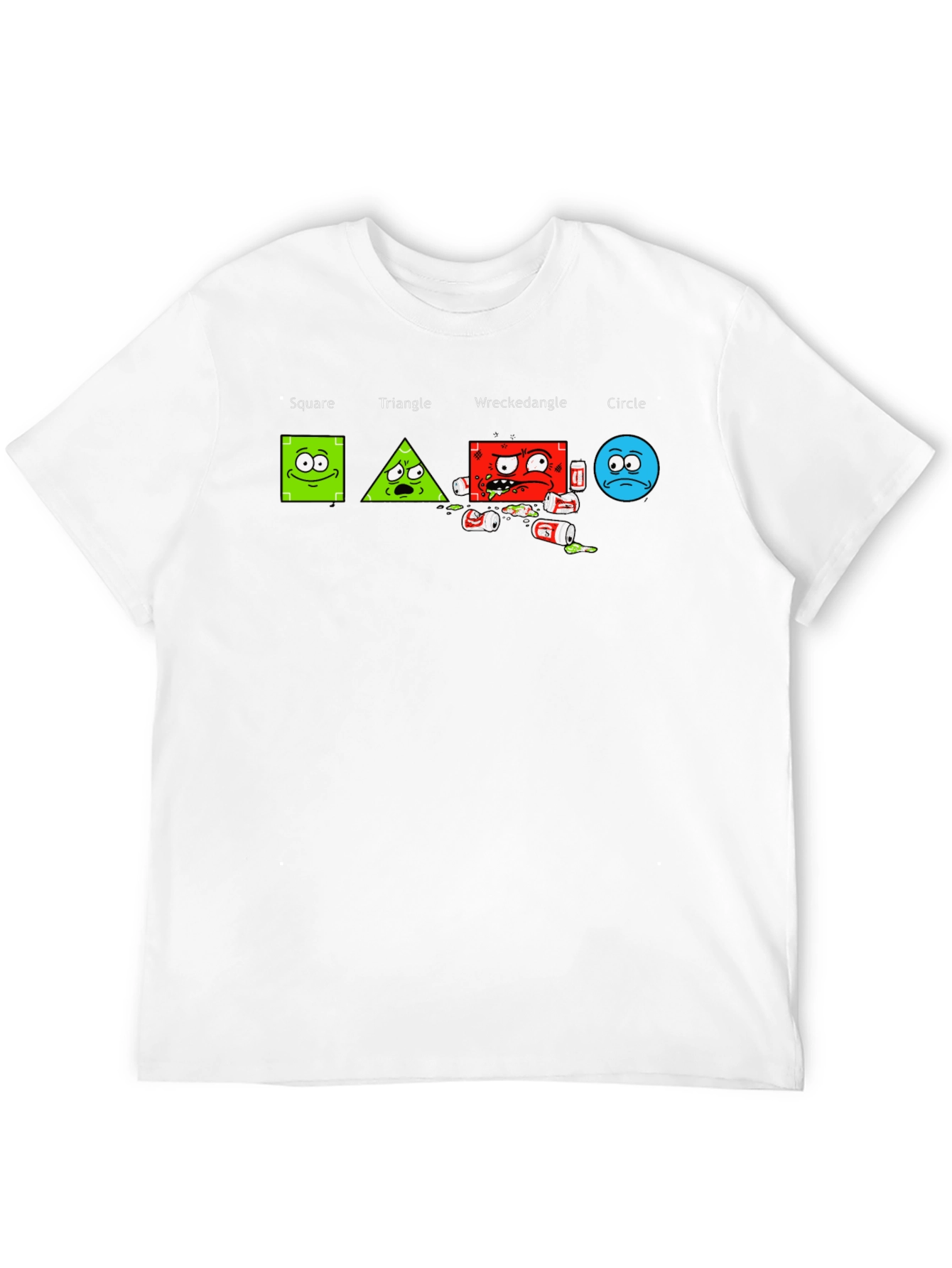Drunk Geometry Mens Graphic T-Shirt