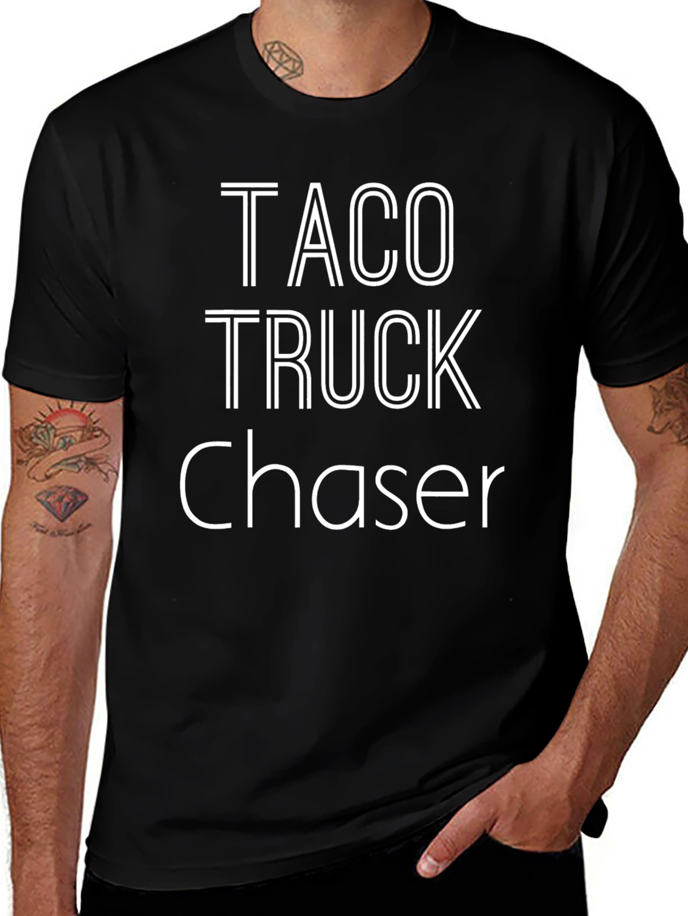 Taco Truck Chaser Graphic Tee - Foodie T-Shirt