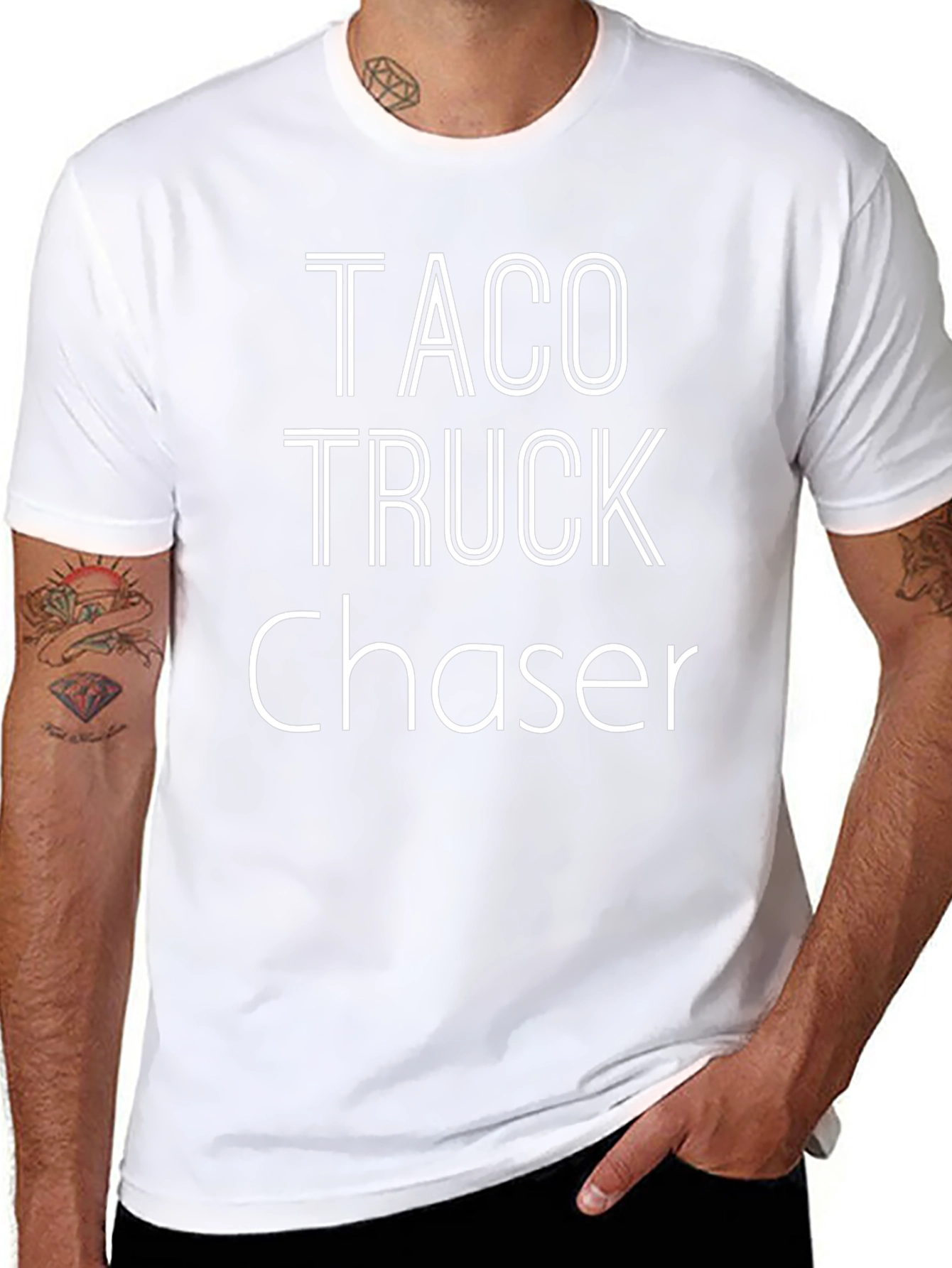 Taco Truck Chaser Graphic Tee - Foodie T-Shirt