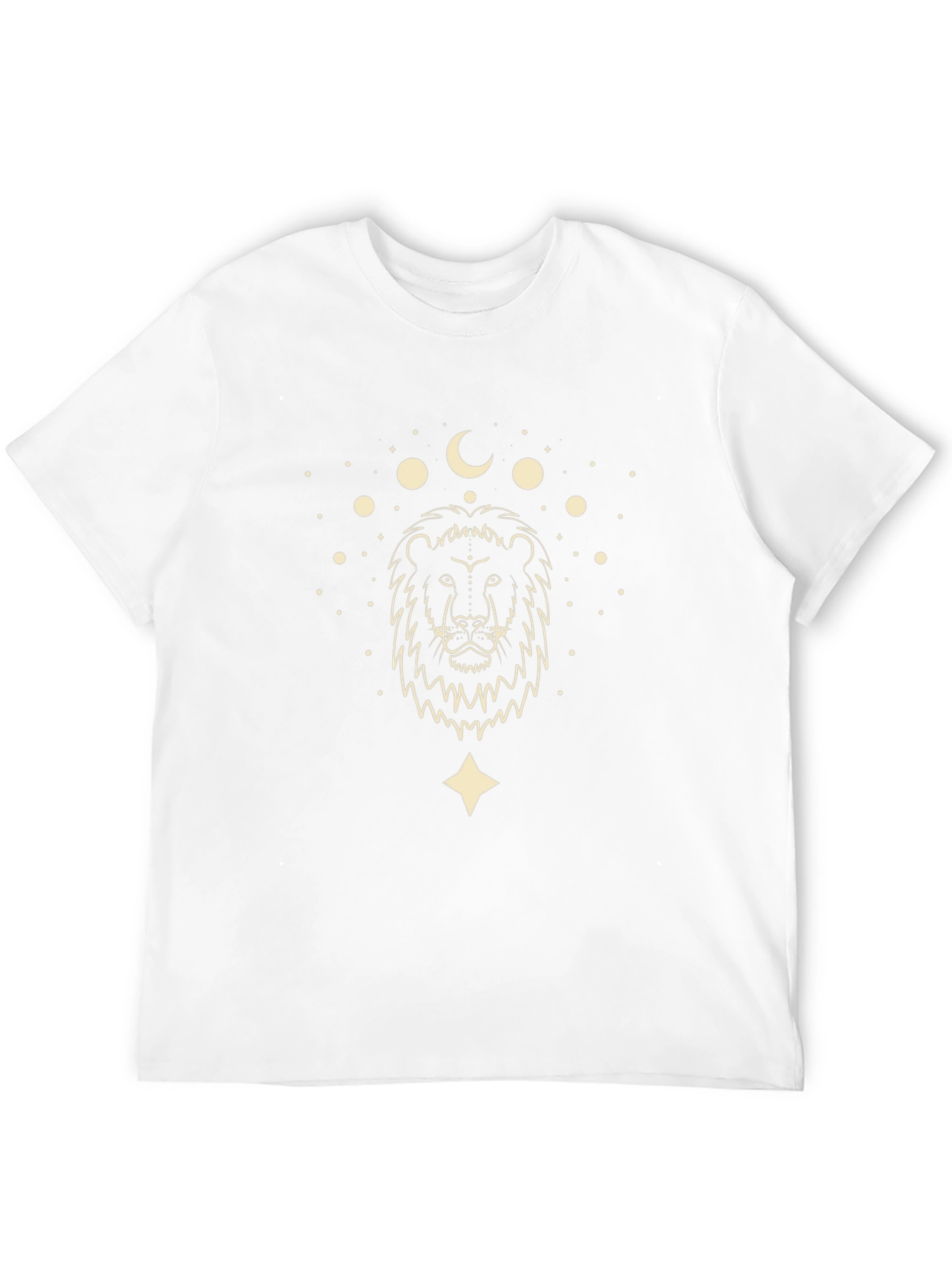 Lion & Moon Graphic Tee - Black