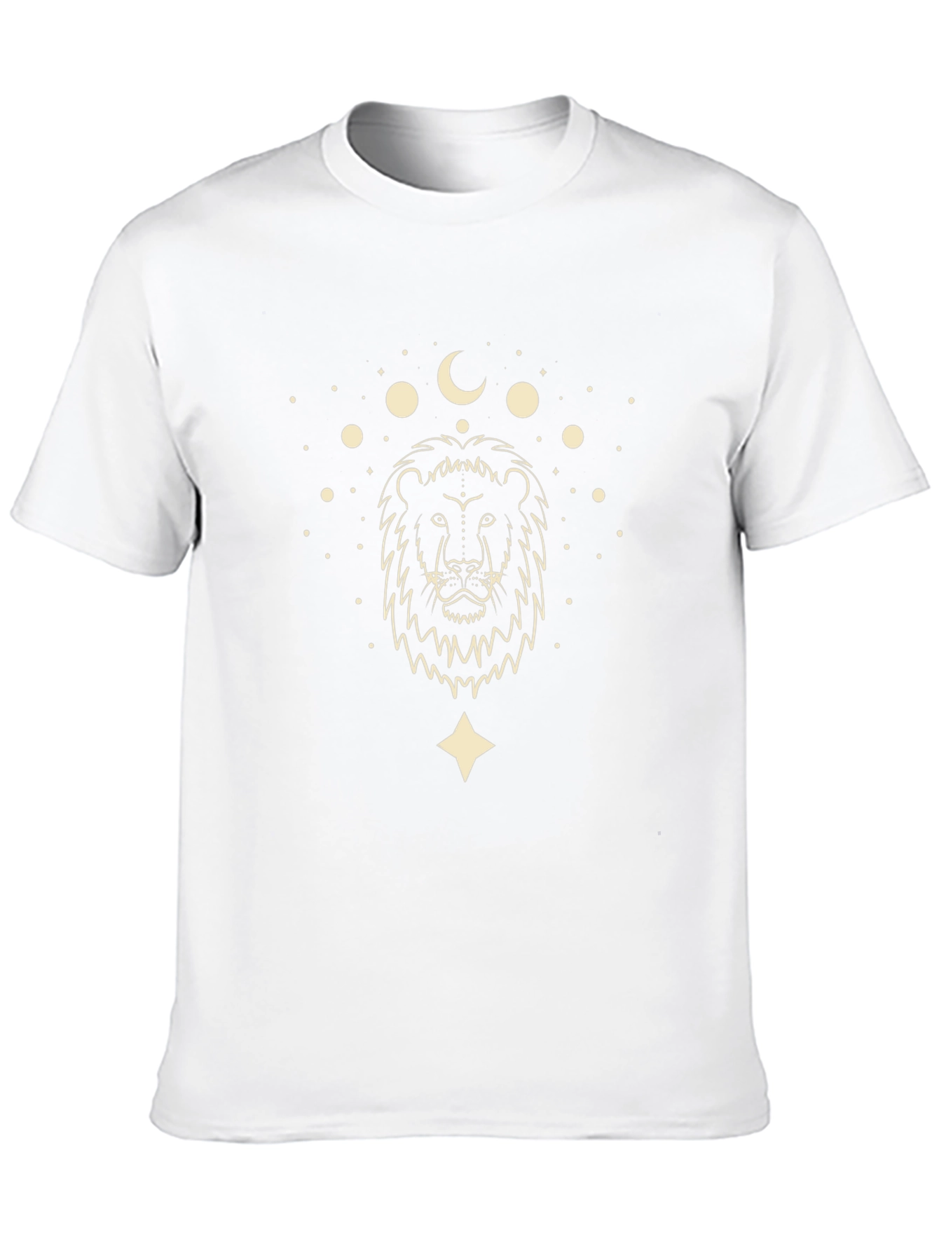 Lion & Moon Graphic Tee - Black