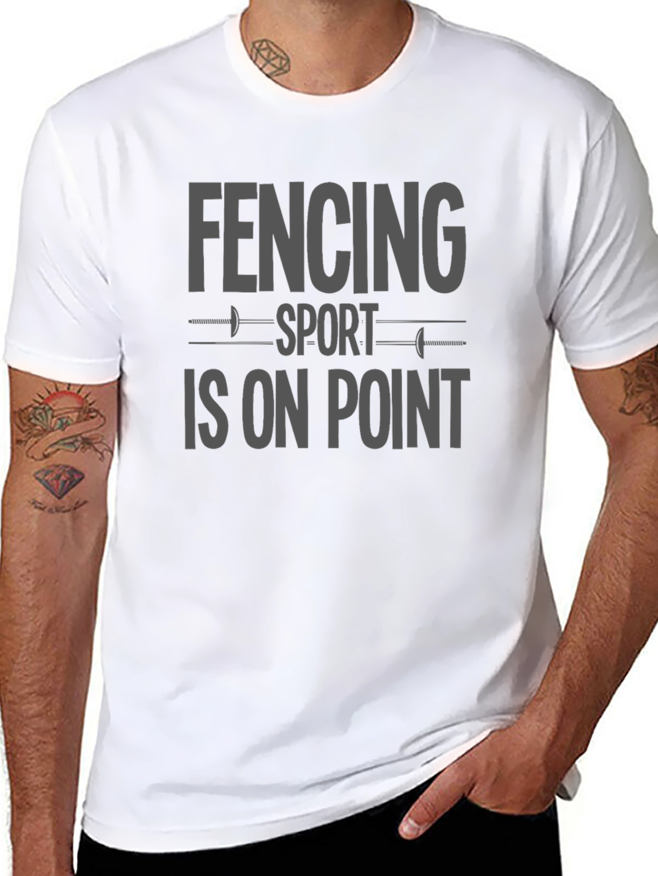 Fencing Sport Is On Point Graphic T-Shirt