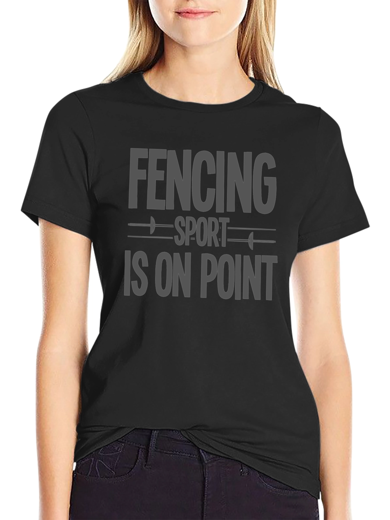 Fencing Sport Is On Point Graphic T-Shirt