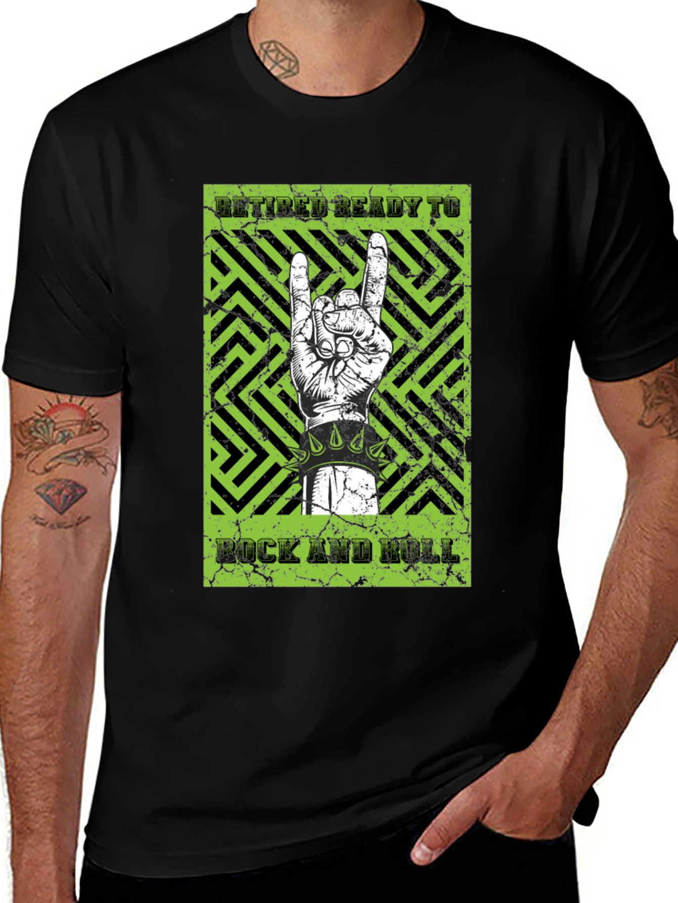 Retired Ready to Rock & Roll Graphic T-Shirt
