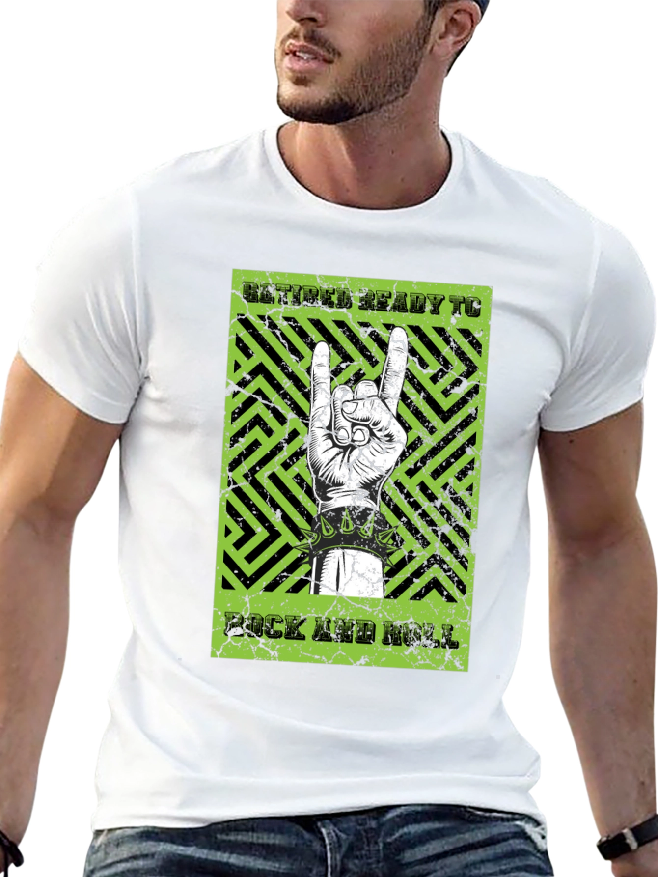 Retired Ready to Rock & Roll Graphic T-Shirt