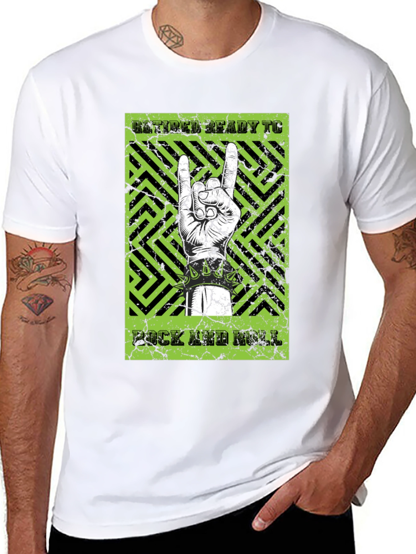 Retired Ready to Rock & Roll Graphic T-Shirt