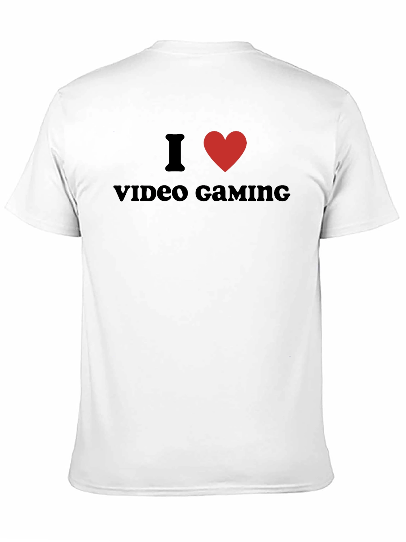 I Love Video Gaming Black Graphic Tee Shirt