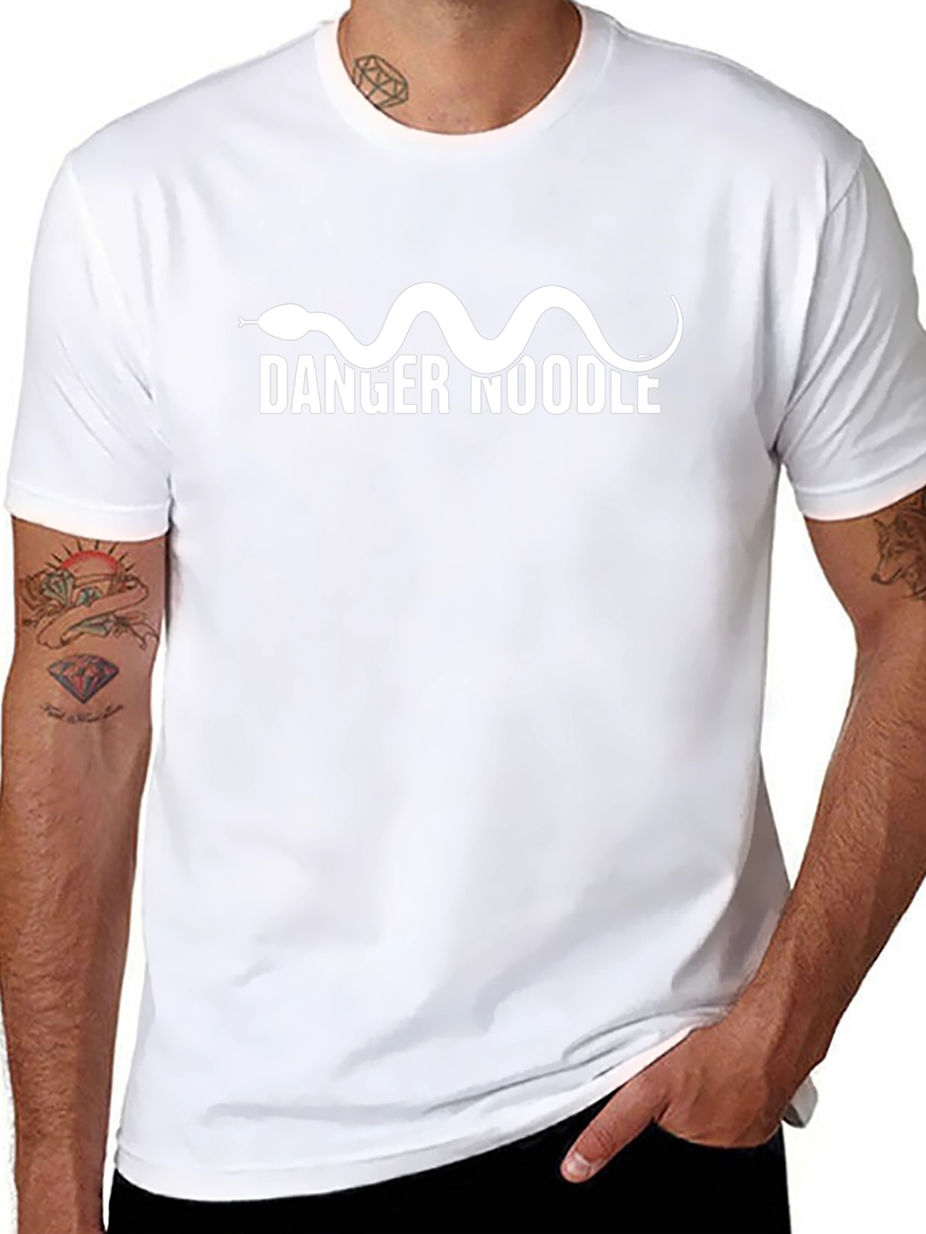 Danger Noodle T-Shirt - Funny Snake Graphic Tee