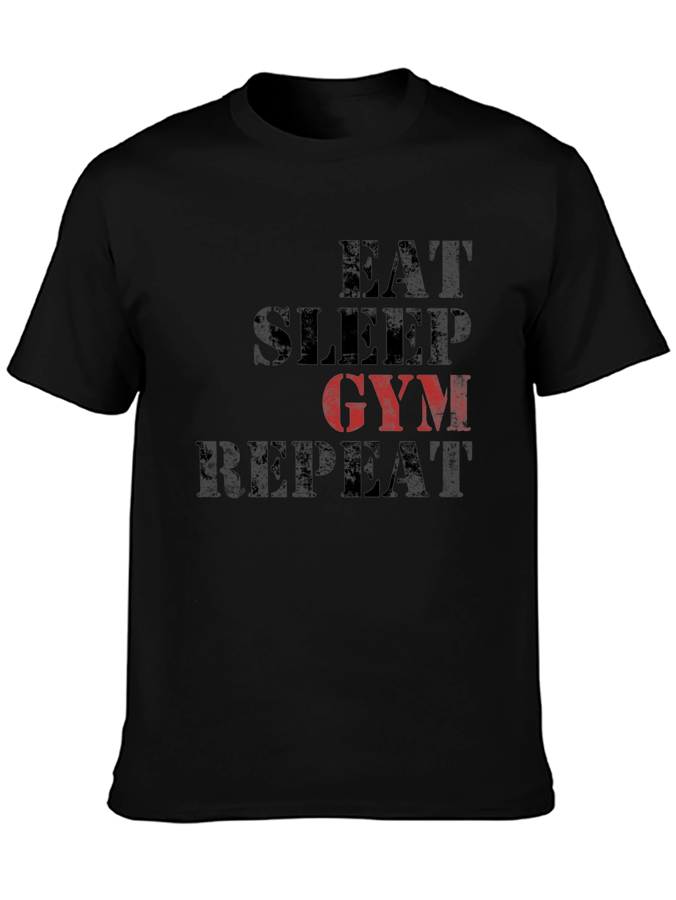 Eat Sleep Gym Repeat Graphic Tee