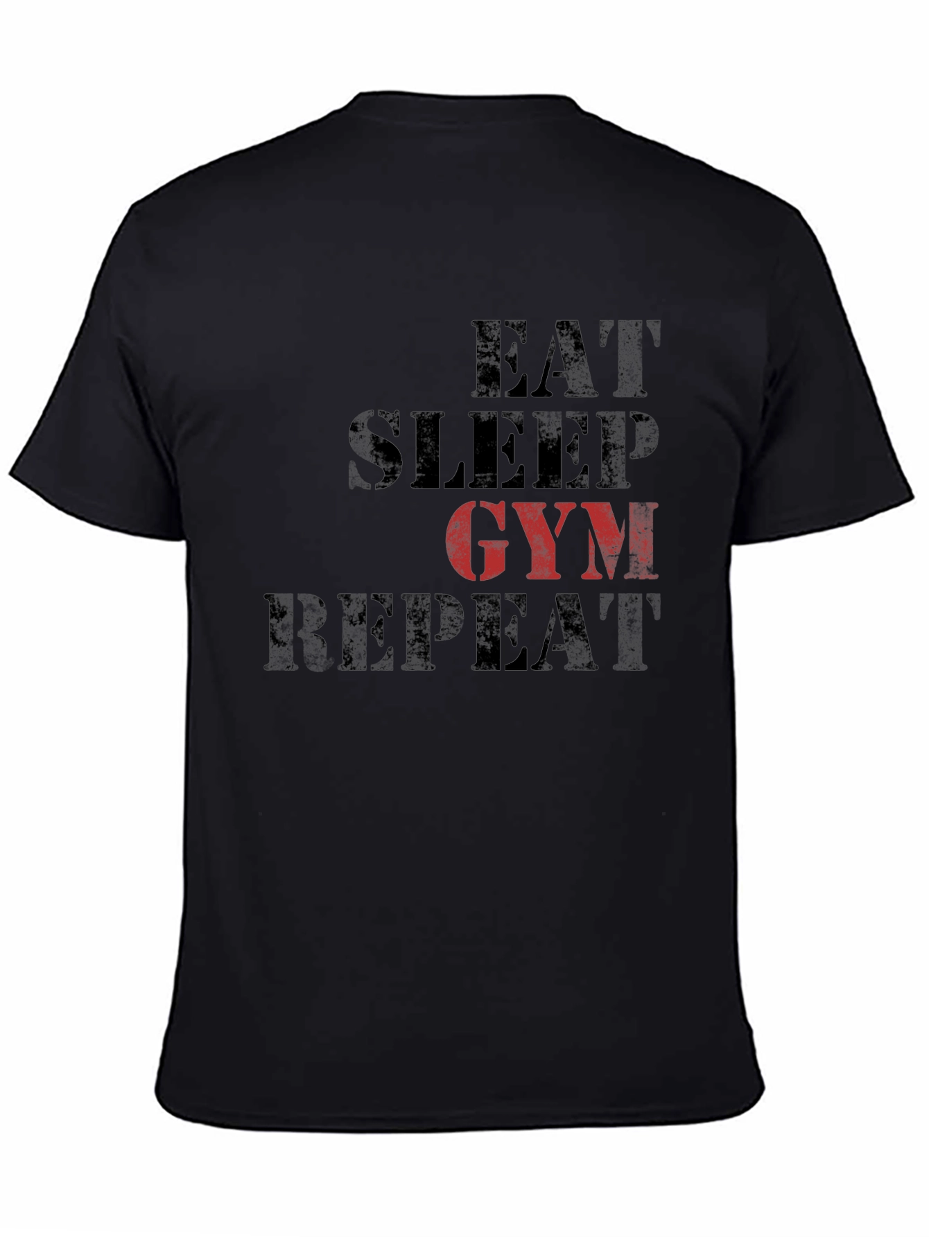 Eat Sleep Gym Repeat Graphic Tee