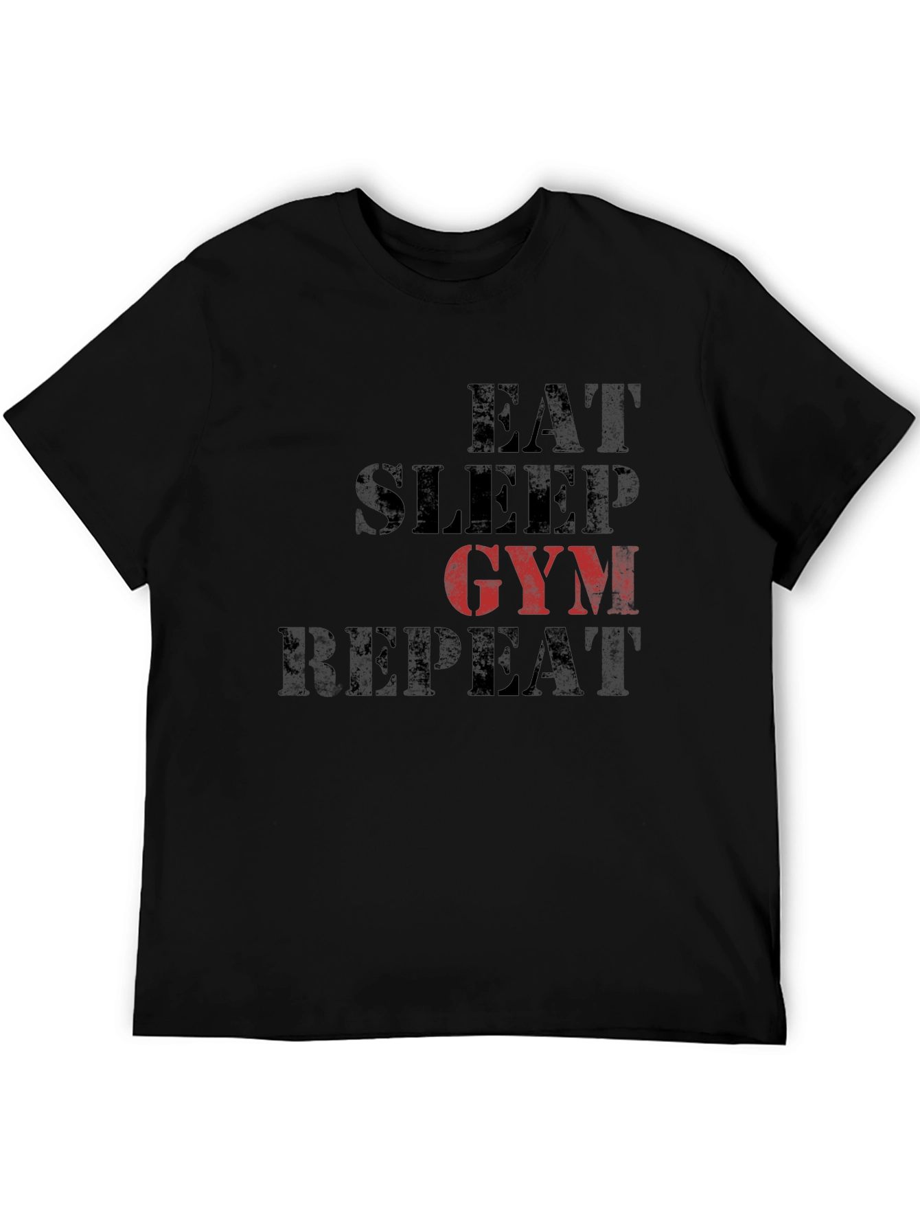 Eat Sleep Gym Repeat Graphic Tee