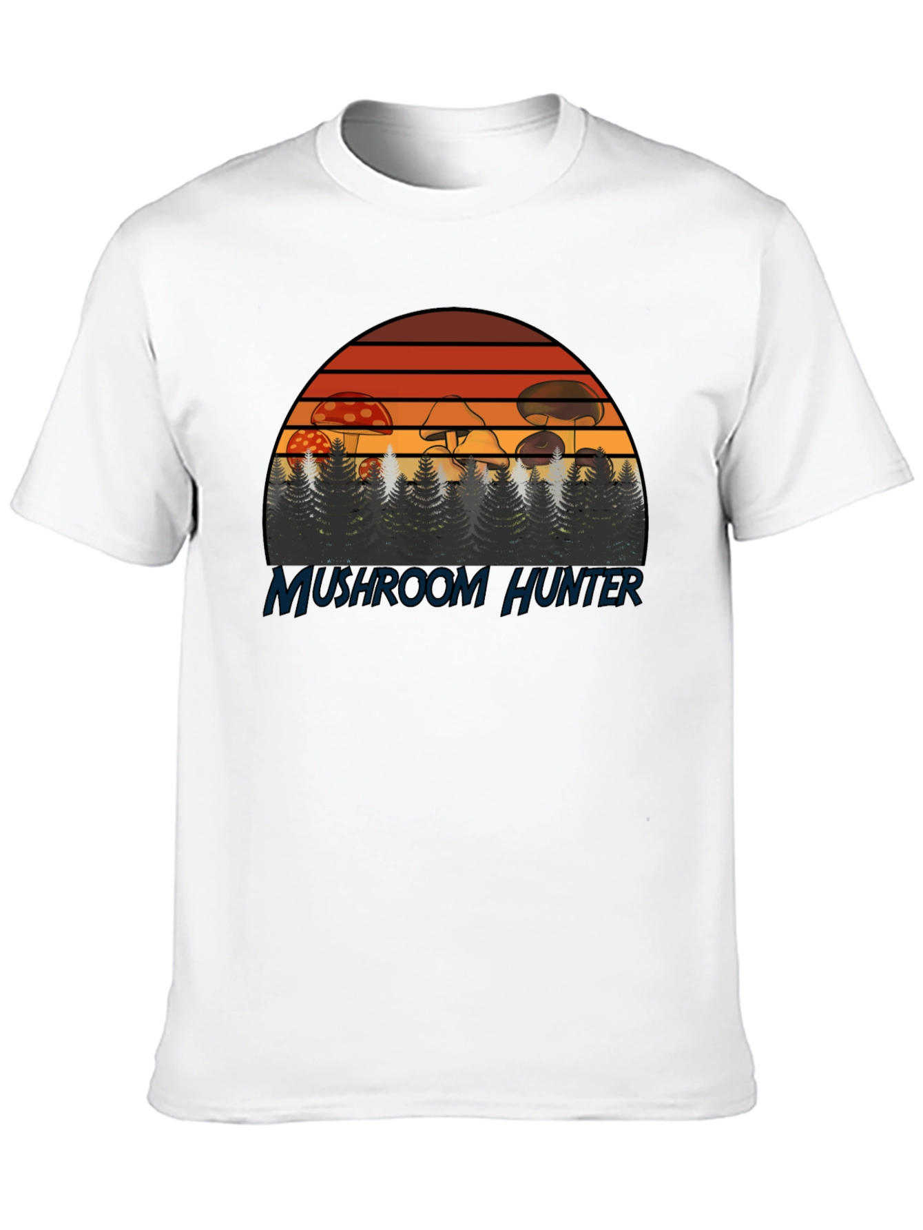 Mushroom Hunter T-Shirt - Retro Forest Design