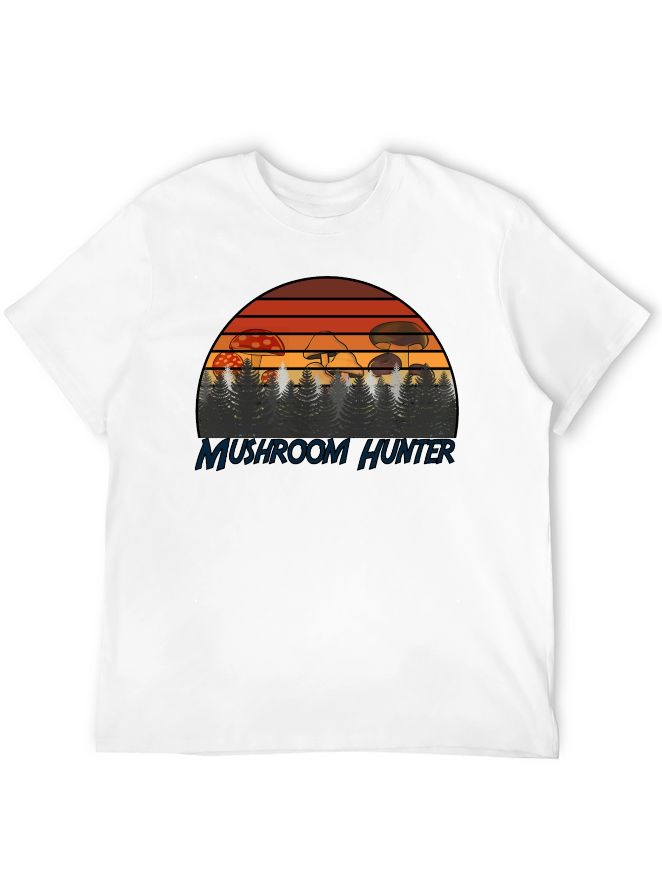 Mushroom Hunter T-Shirt - Retro Forest Design