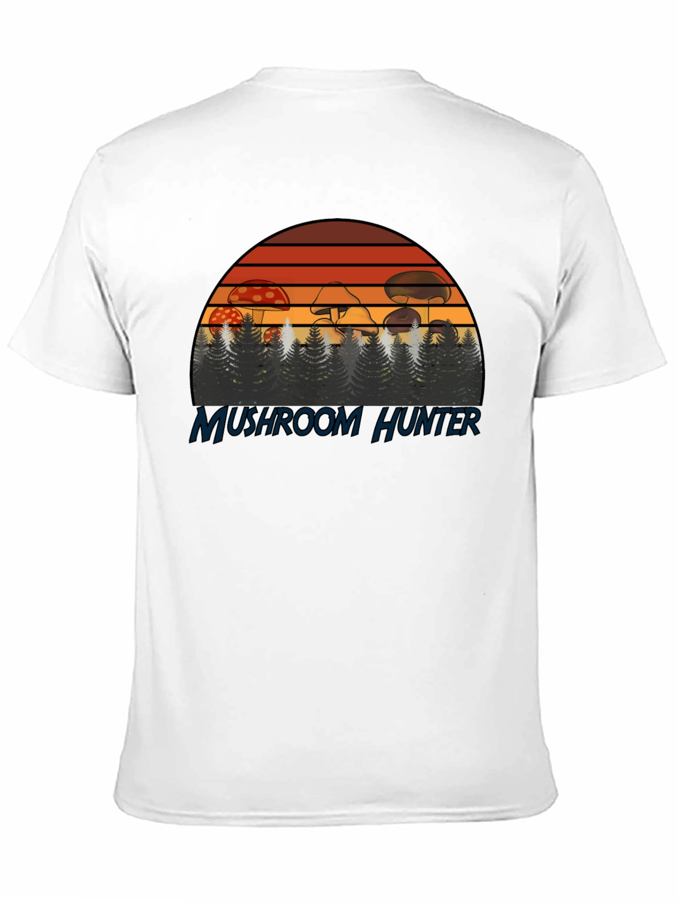 Mushroom Hunter T-Shirt - Retro Forest Design