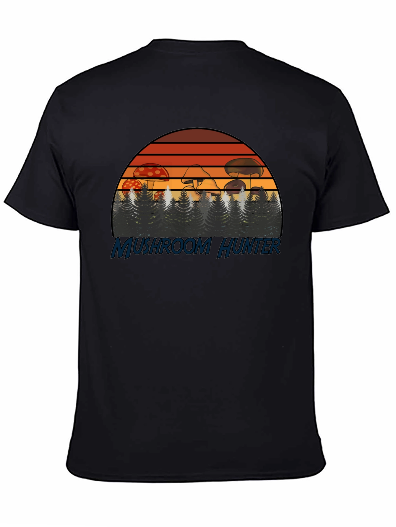 Mushroom Hunter T-Shirt - Retro Forest Design