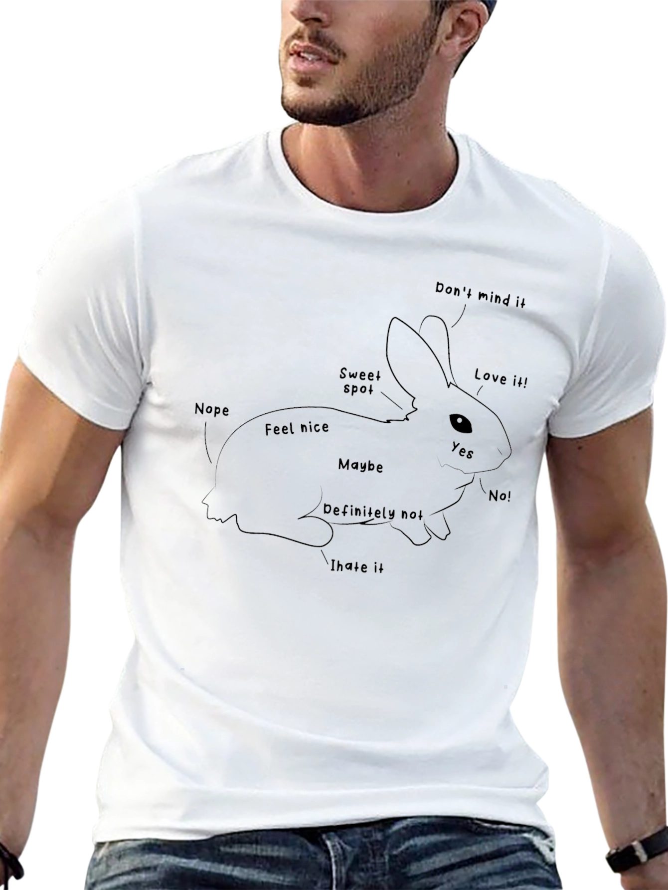 Funny Bunny Rabbit Anatomy T-Shirt