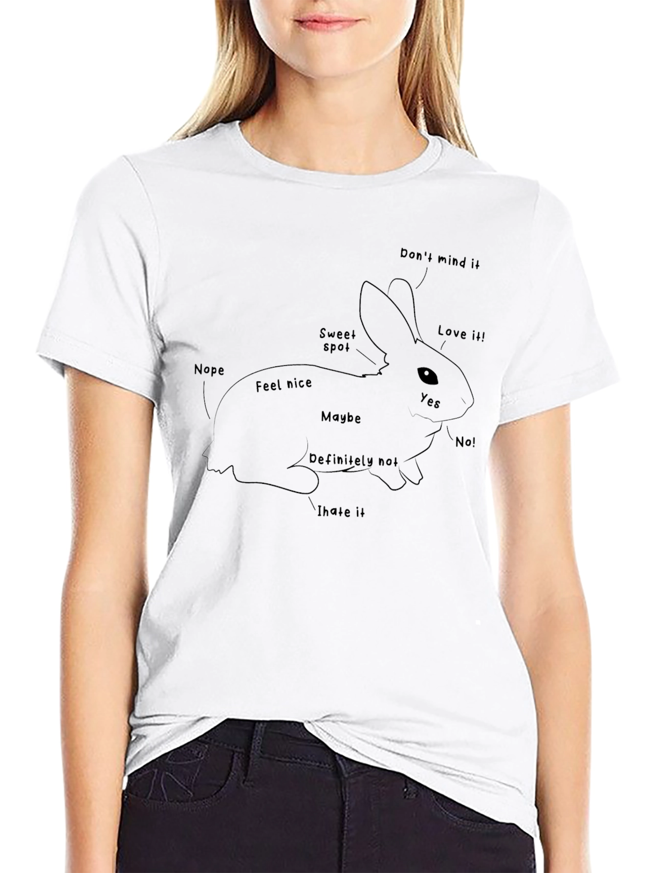 Funny Bunny Rabbit Anatomy T-Shirt