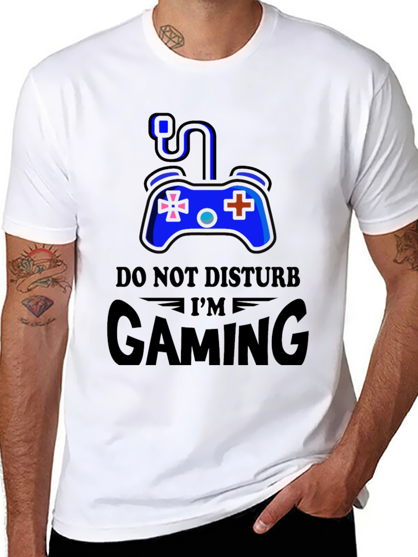 Do Not Disturb Im Gaming Black T-Shirt