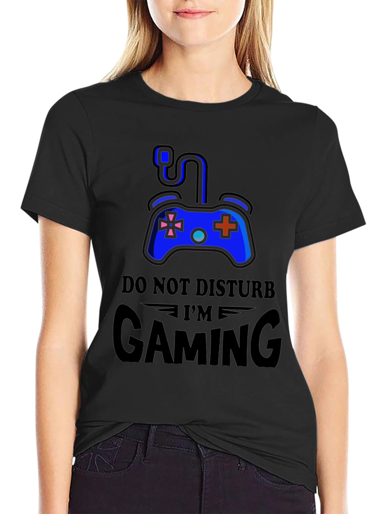 Do Not Disturb Im Gaming Black T-Shirt